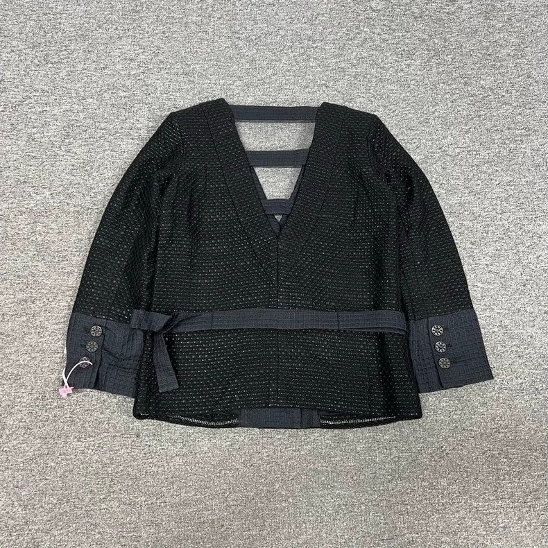 Chanel Chanel Seoul black tweed double-breasted lapel jacket 2504- Size S / US 4 / IT 40 - 2 Thumbnail