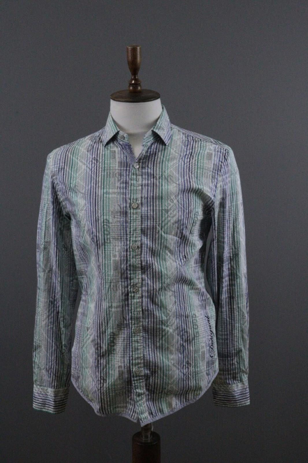 Desigual Desigual Barcelona Multicolor Striped Down Shirt Size L Size US L / EU 52-54 / 3 - 1 Thumbnail