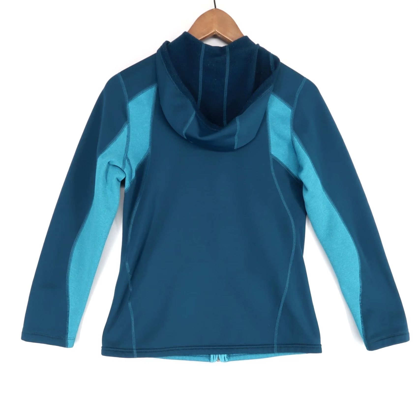 Patagonia Patagonia Capilene 4 Expedition Weight Hoodie Womens S Teal Blue Full Zip Size S / US 4 / IT 40 - 2 Thumbnail