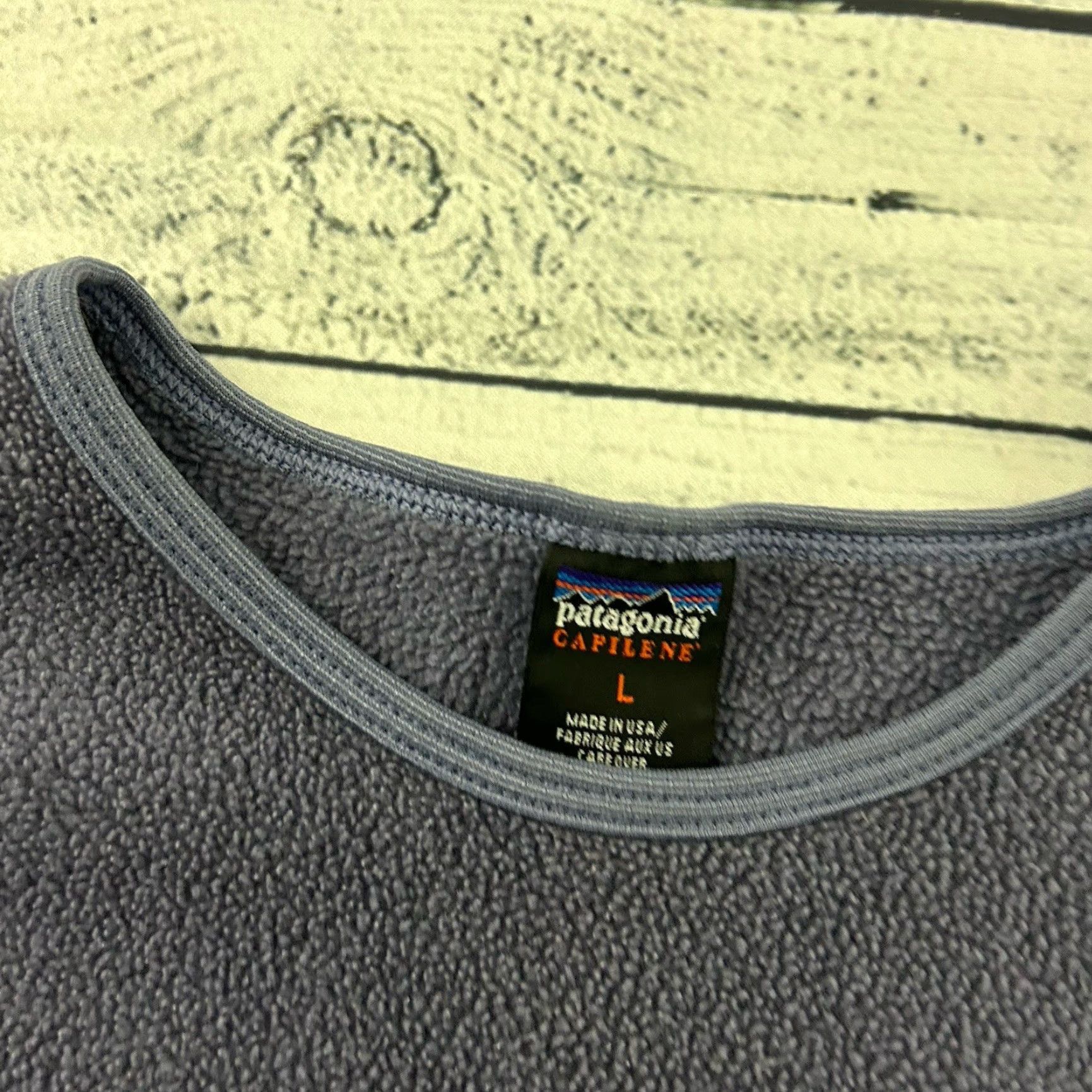 Patagonia VINTAGE Patagonia Capilene Pullover Fleece Top Women's Large Purple USA Made Size L / US 10 / IT 46 - 3 Thumbnail