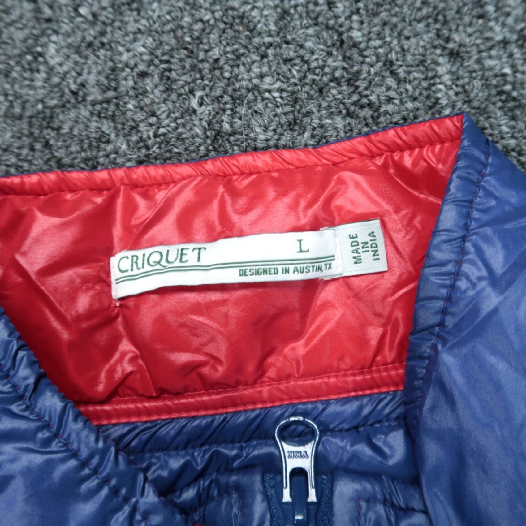 Vintage Criquet Jacket Mens L Blue Hybrid Insulated Quilted Full Zip Pockets Lined Nylon Softshell Size US L / EU 52-54 / 3 - 3 Thumbnail