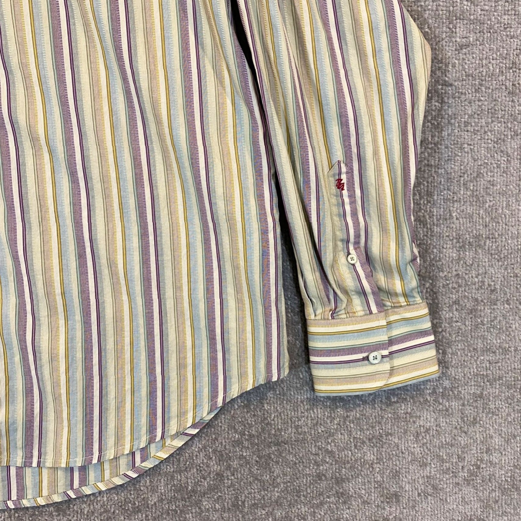 Robert Graham Robert Graham Shirt Mens XL Multicolor Vertical Striped Button Up Dress Top L/S Size US XL / EU 56 / 4 - 3 Thumbnail