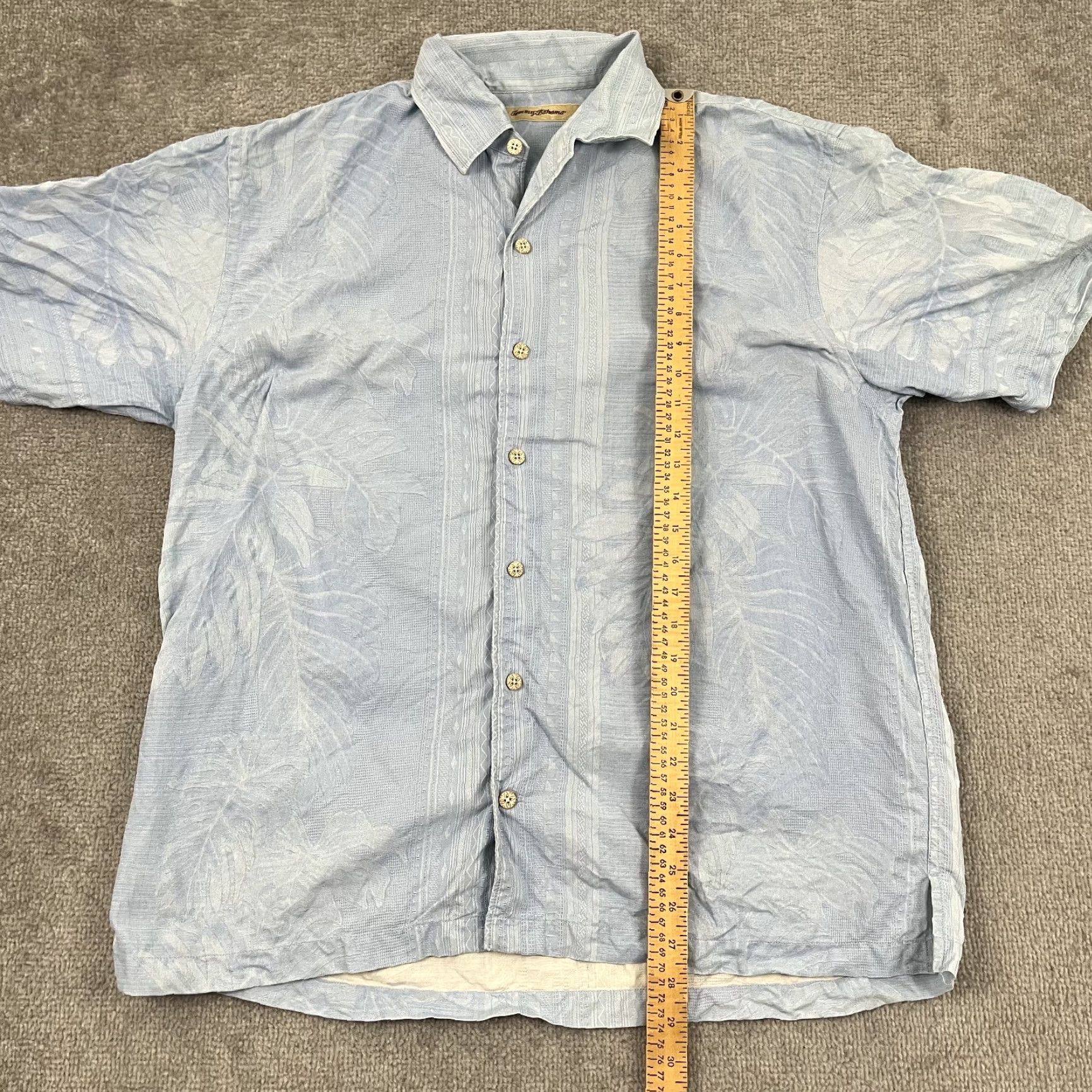 Tommy Bahama **Tommy Bahama Mens Blue Floral Silk Hawaiian Shirt L Button-Up** User: **Tommy Bahama Mens Blue Silk Floral Hawaiian Shirt L Button-Up** Size US L / EU 52-54 / 3 - 4 Thumbnail