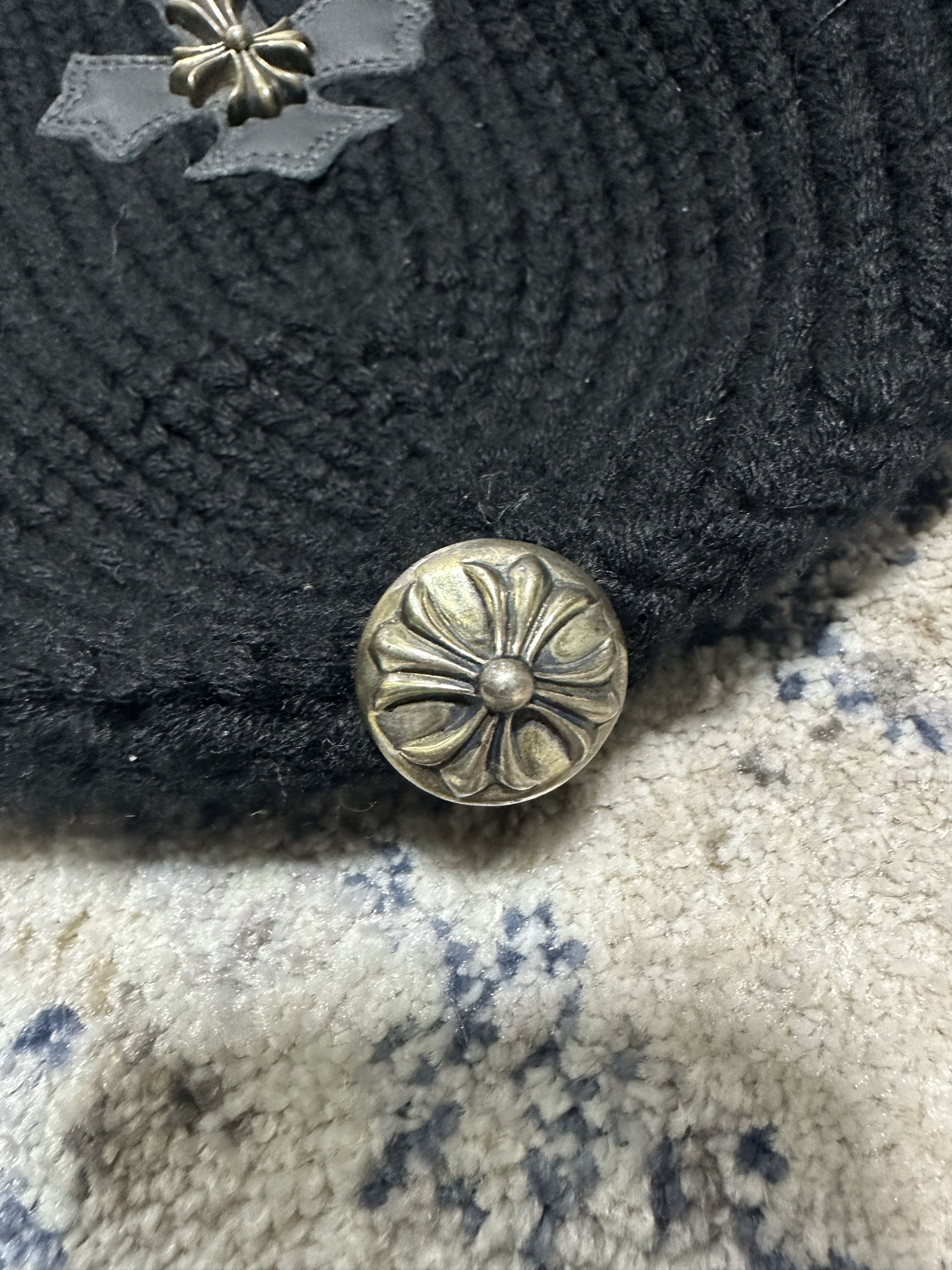 Chrome Hearts Chrome Hearts Vintage Cross Patch Cashmere Beanie Size ONE SIZE - 4 Thumbnail