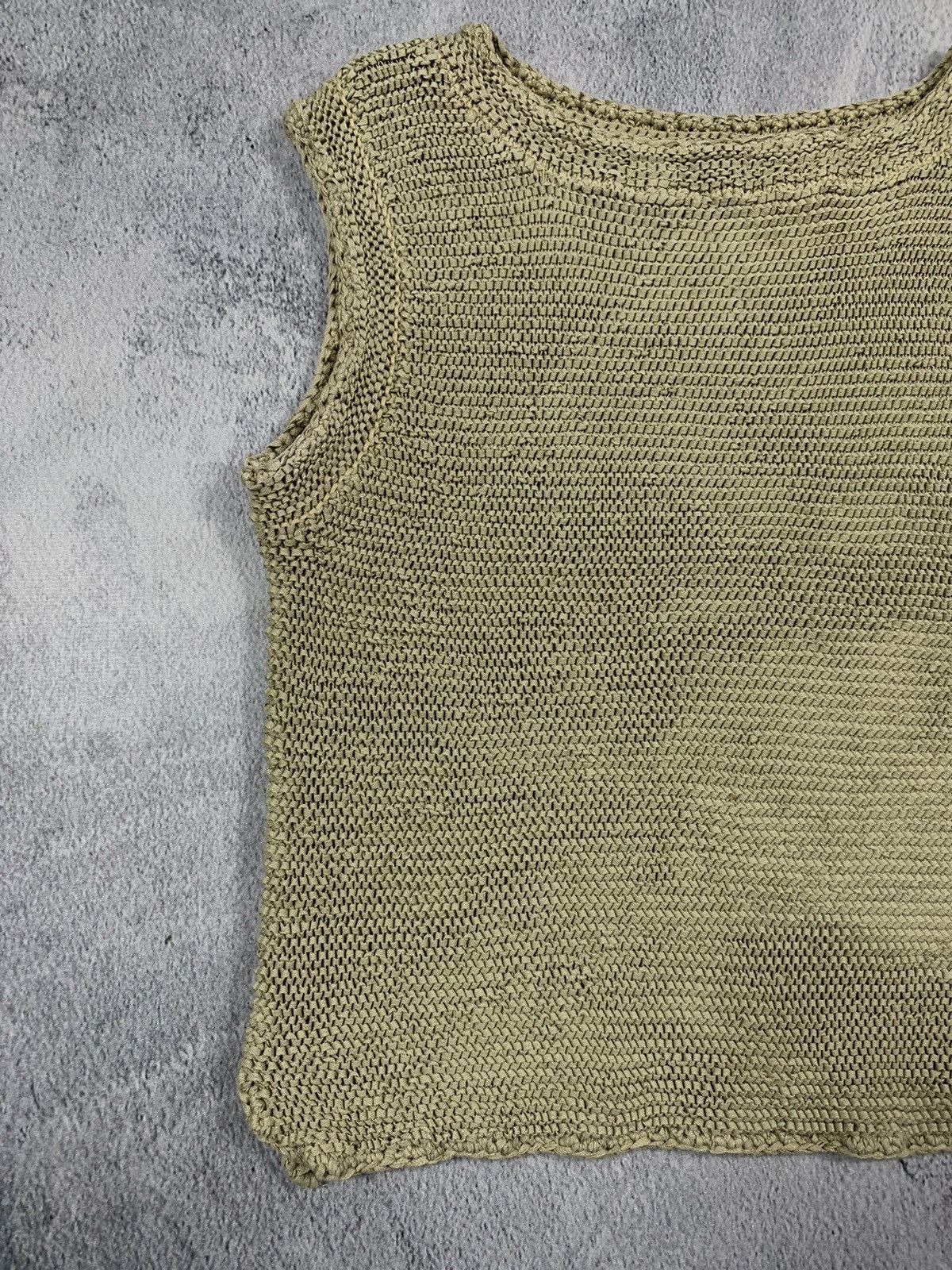 Japanese Brand × Vintage Vintage Y2K style knitted stretched vest streetwear Japanese Size M / US 6-8 / IT 42-44 - 2 Thumbnail