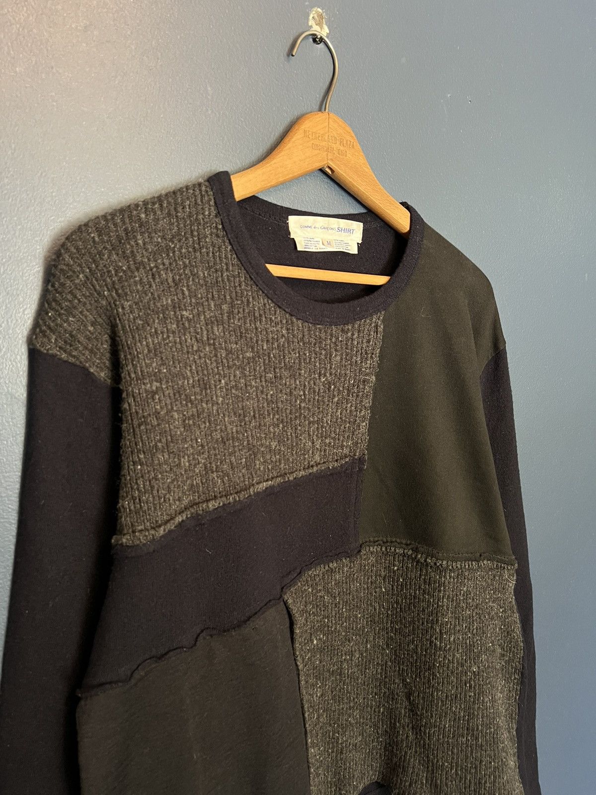 24AW COMME des GARÇONS patchwork sweater