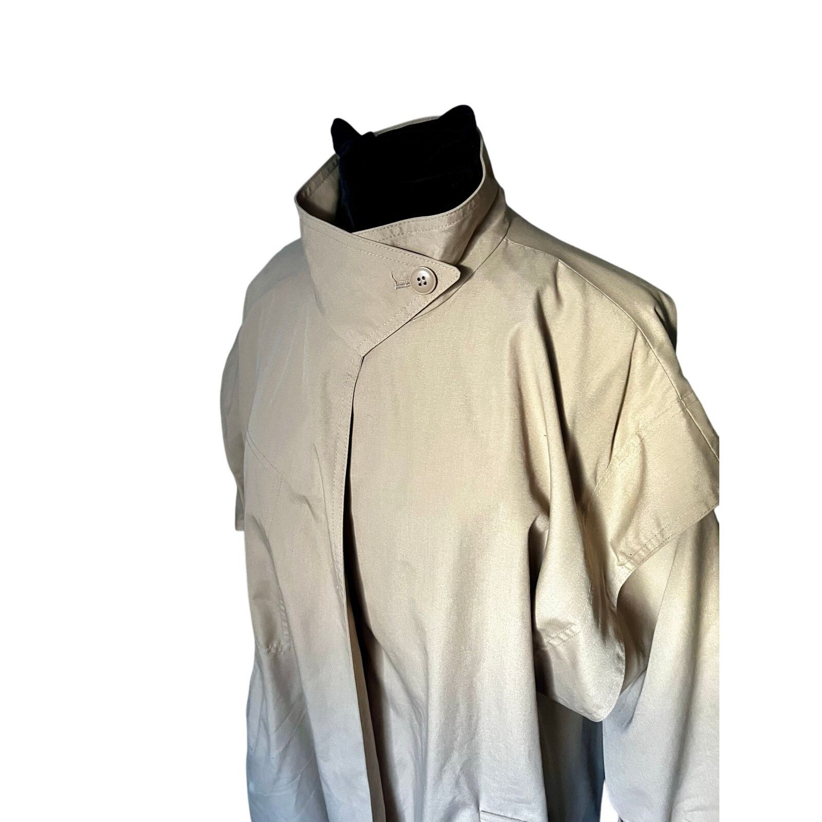 Vintage Vintage 70s Saxton Hall Khaki Rain Coat Trench Jacket Small Size S / US 4 / IT 40 - 6 Thumbnail