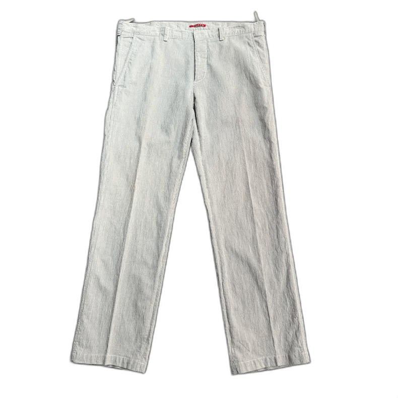 パンツ PRADA stripe slacks pants Prada Wool Pinstripe Pants | Blue | FARFETCH