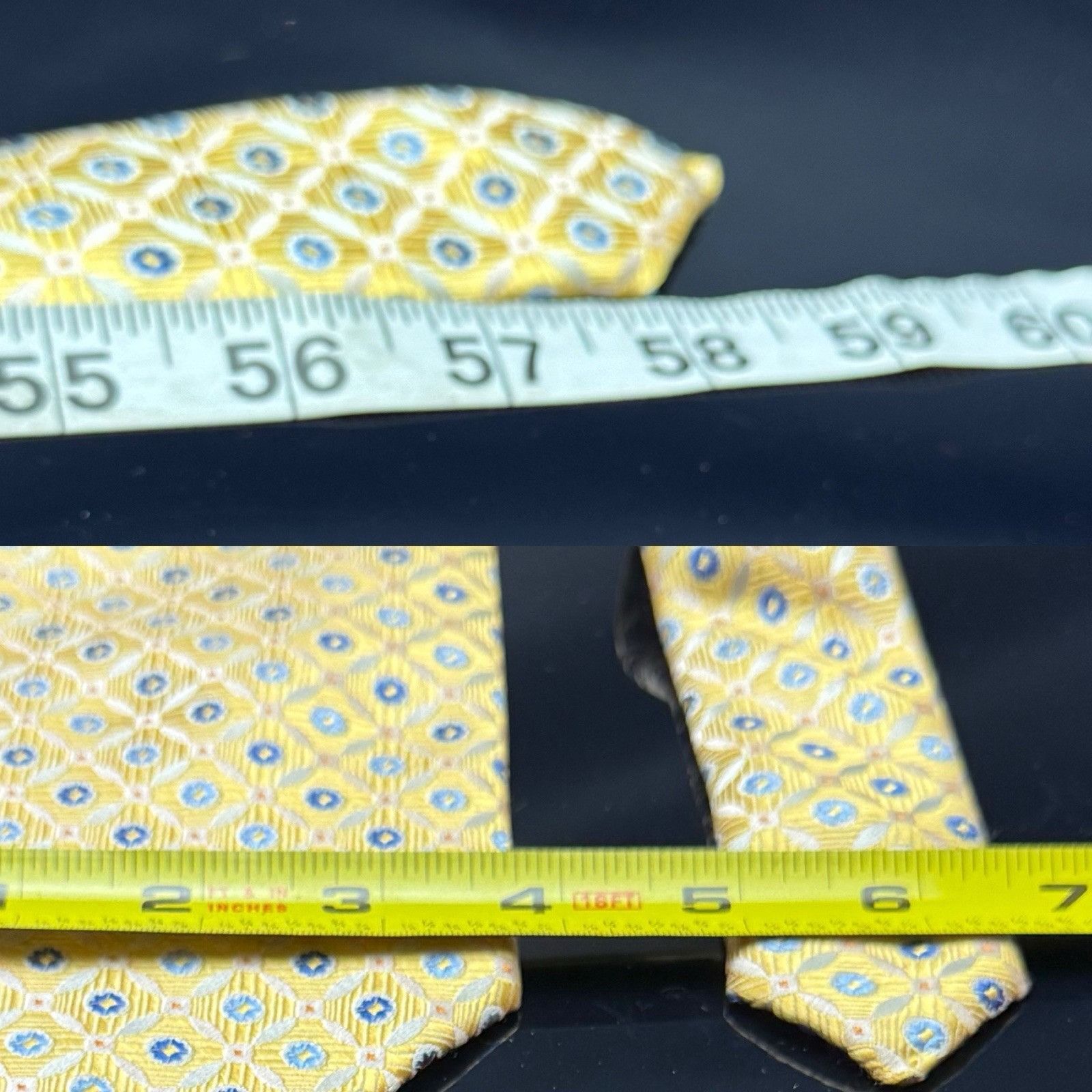 Other Jeffrey Banks Tie Circle Geometric Gold 58.5 Size ONE SIZE - 4 Thumbnail