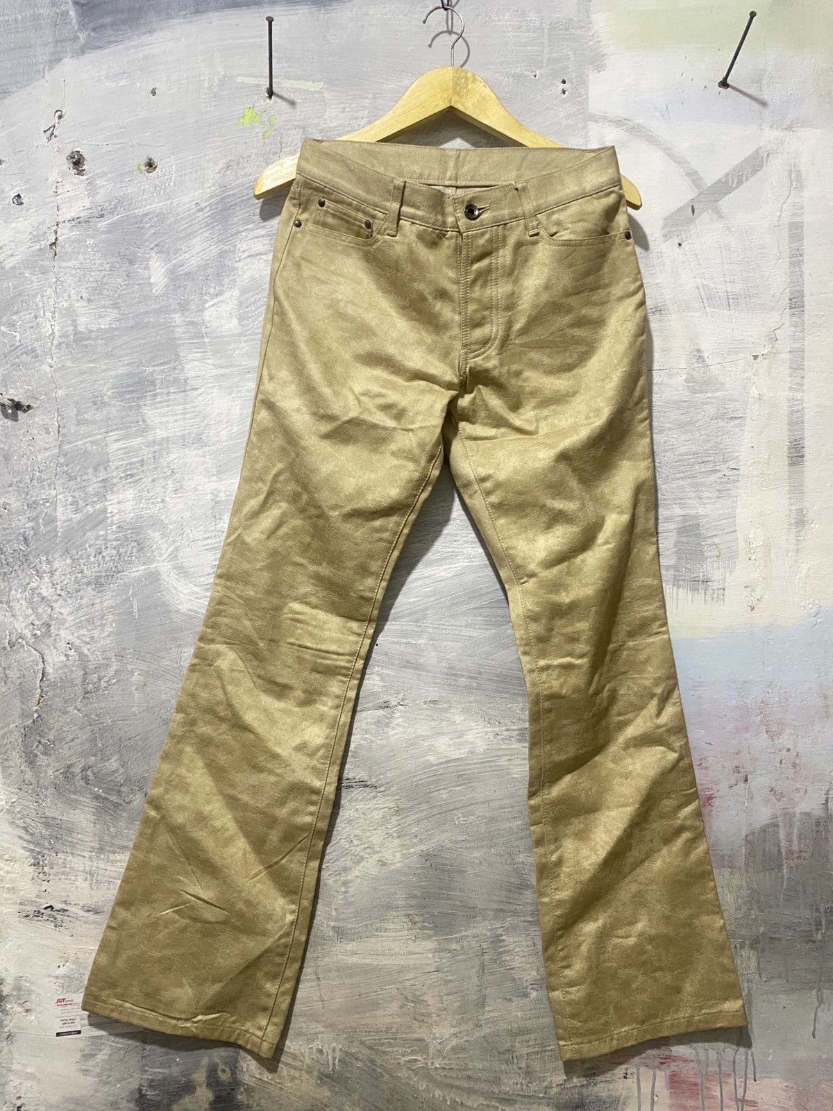5351 POUR LES HOMMES 5351 Pour Les homes Flare waxed pants Size US 30 / EU 46 - 1 Thumbnail