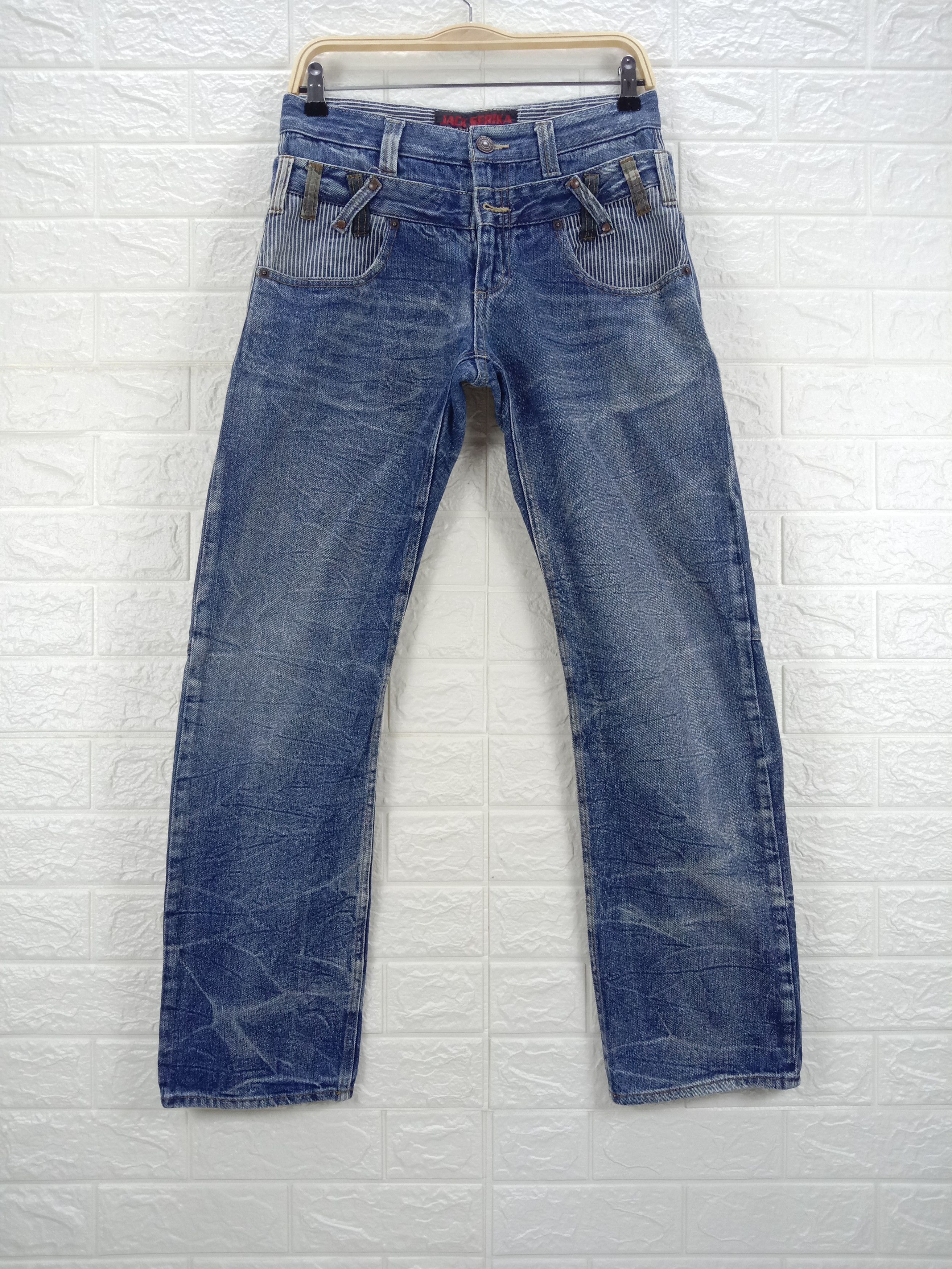 Japanese Brand Vintage Jack Serika Double Waist Jeans Size US 30 / EU 46 - 1 Thumbnail