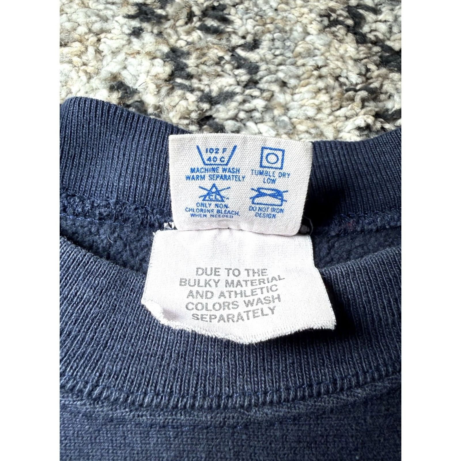 Champion VINTAGE Champion University Cal Berkeley Reverse Weave Warm Up Sweatshirt Navy L Adult Mens Size US L / EU 52-54 / 3 - 4 Thumbnail