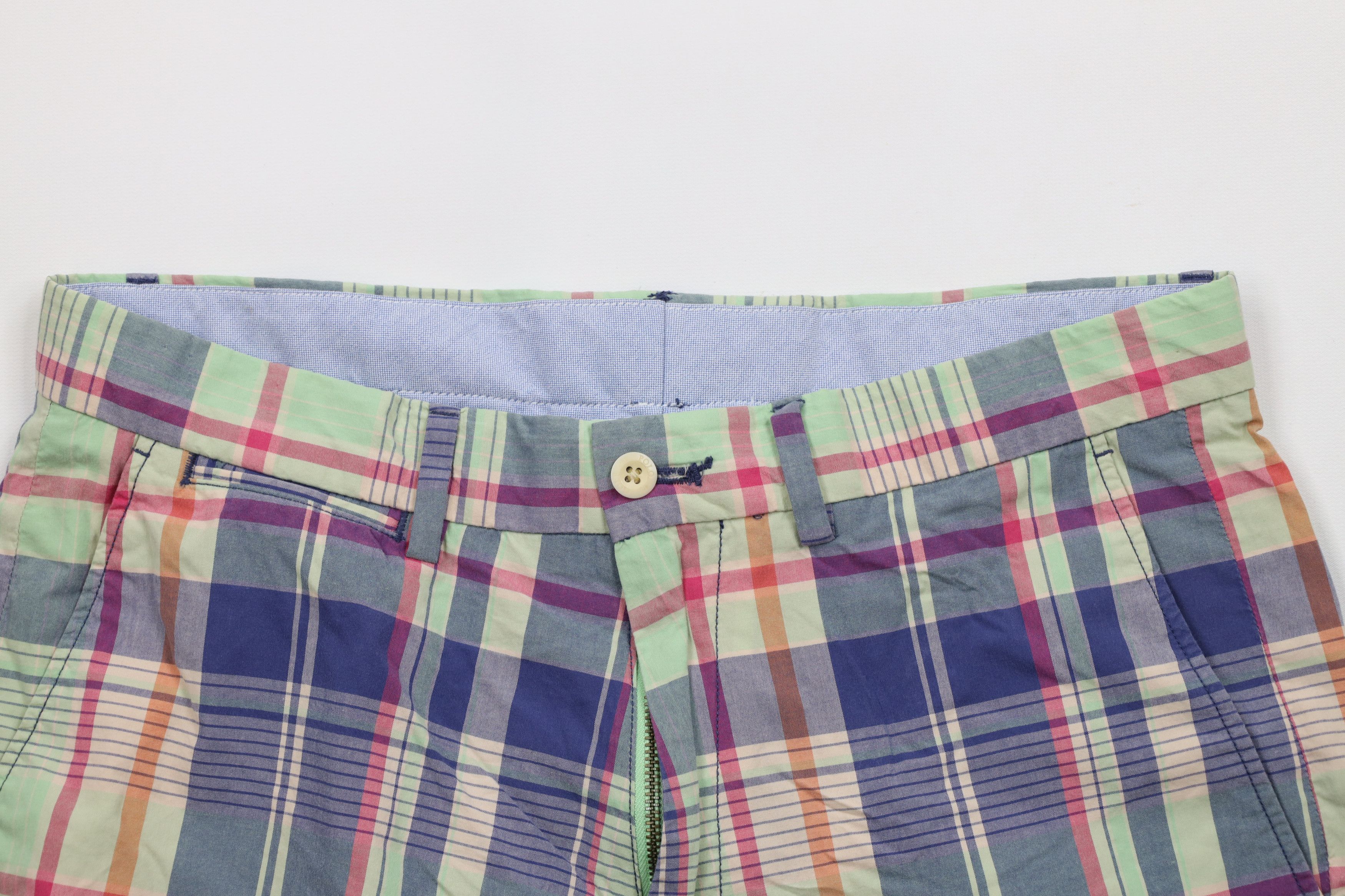 Ralph Lauren × Vintage Vintage 90s Polo Golf Ralph Lauren Rainbow Chino Shorts Size US 31 - 2 Thumbnail