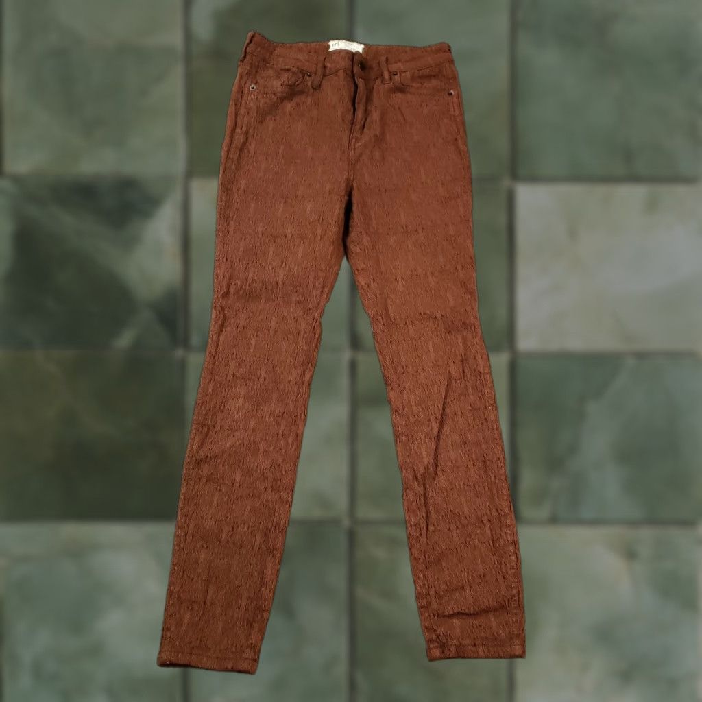 Free People Free People Brown Denim Skinny Jeans Women's Size 27x25 Size 27" / US 4 / IT 40 - 1 Thumbnail
