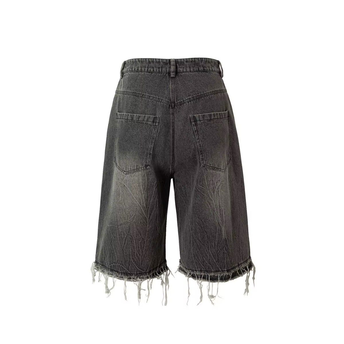 Other Streetwear Gothic Punk Washed Denim Printed Shorts Size US 32 / EU 48 - 2 Thumbnail