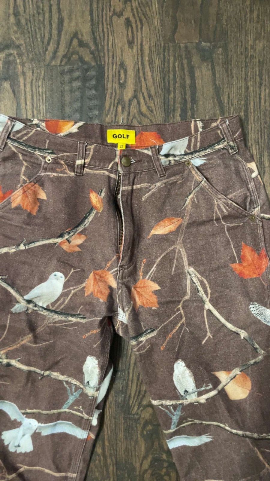 Golf Wang × Tyler The Creator Golf Wang A/W 2021 Owl Brushed Work Pants Size US 32 / EU 48 - 3 Thumbnail