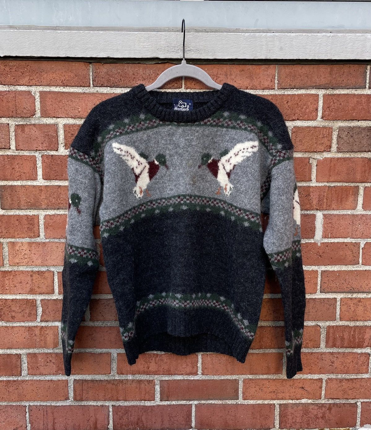 Woolrich Woolen Mills Vintage Woolrich Sweater Duck Mallard 100% Pure Wool Size US M / EU 48-50 / 2 - 1 Thumbnail