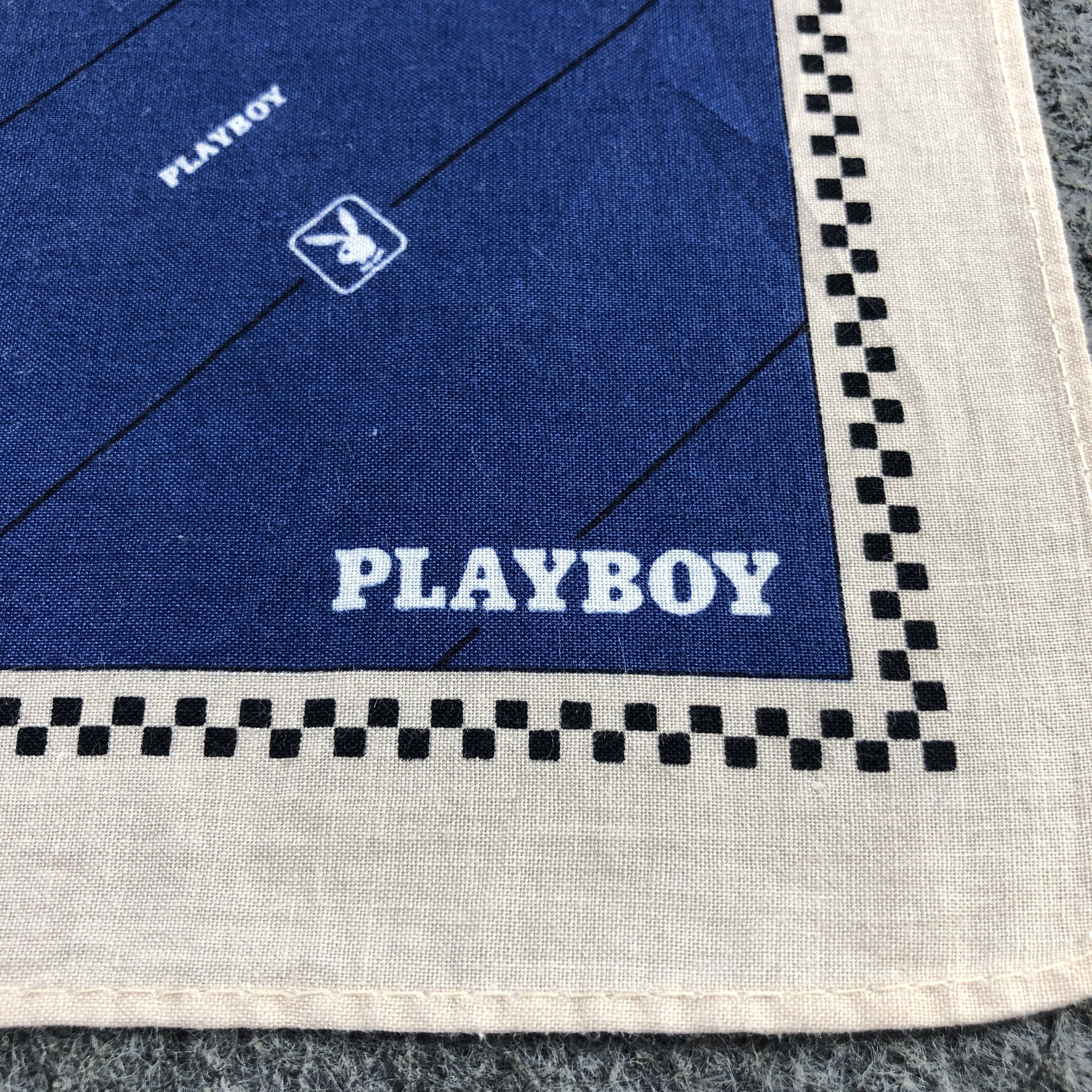 Playboy × Vintage Playboy Handkerchief Neckerchief Bandana H2795 Size ONE SIZE - 4 Thumbnail
