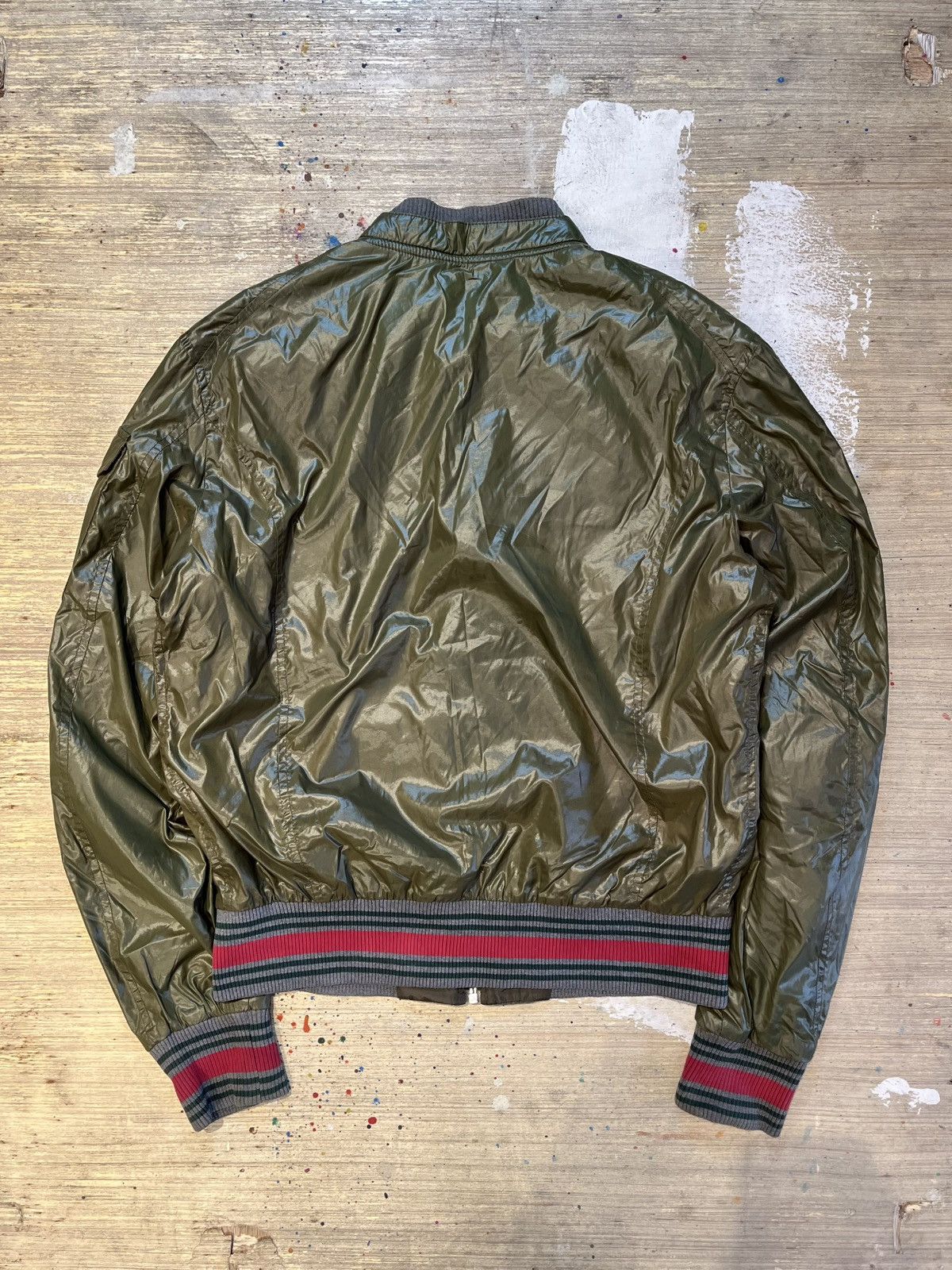 Gucci Gucci Green Polyamide Bomber Jacket - Frida Giannini Size US M / EU 48-50 / 2 - 23 Thumbnail