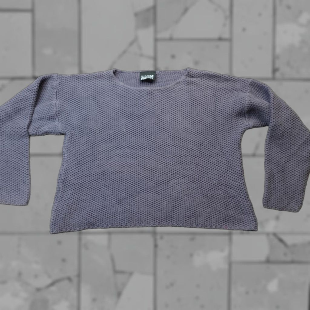 Eileen Fisher VINTAGE Eileen Fisher Sweater Womens Pullover Knit Open Cotton Blue M Medium Casual Open-Knit Size M / US 6-8 / IT 42-44 - 1 Thumbnail