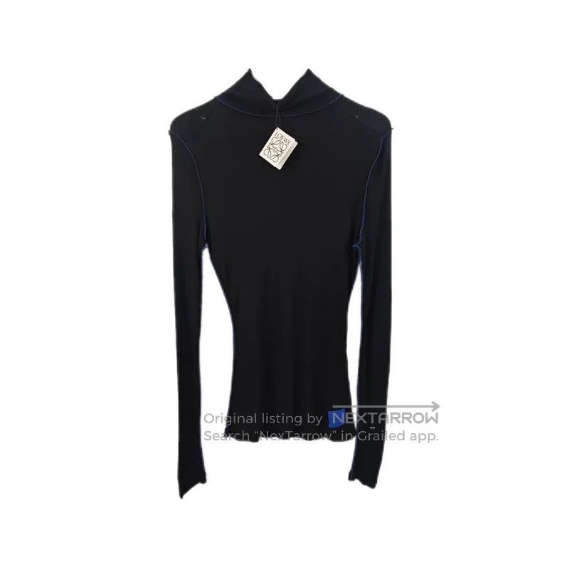 Loewe Loewe Black Leather Label Stretchy Sweater Size M / US 6-8 / IT 42-44 - 1 Thumbnail