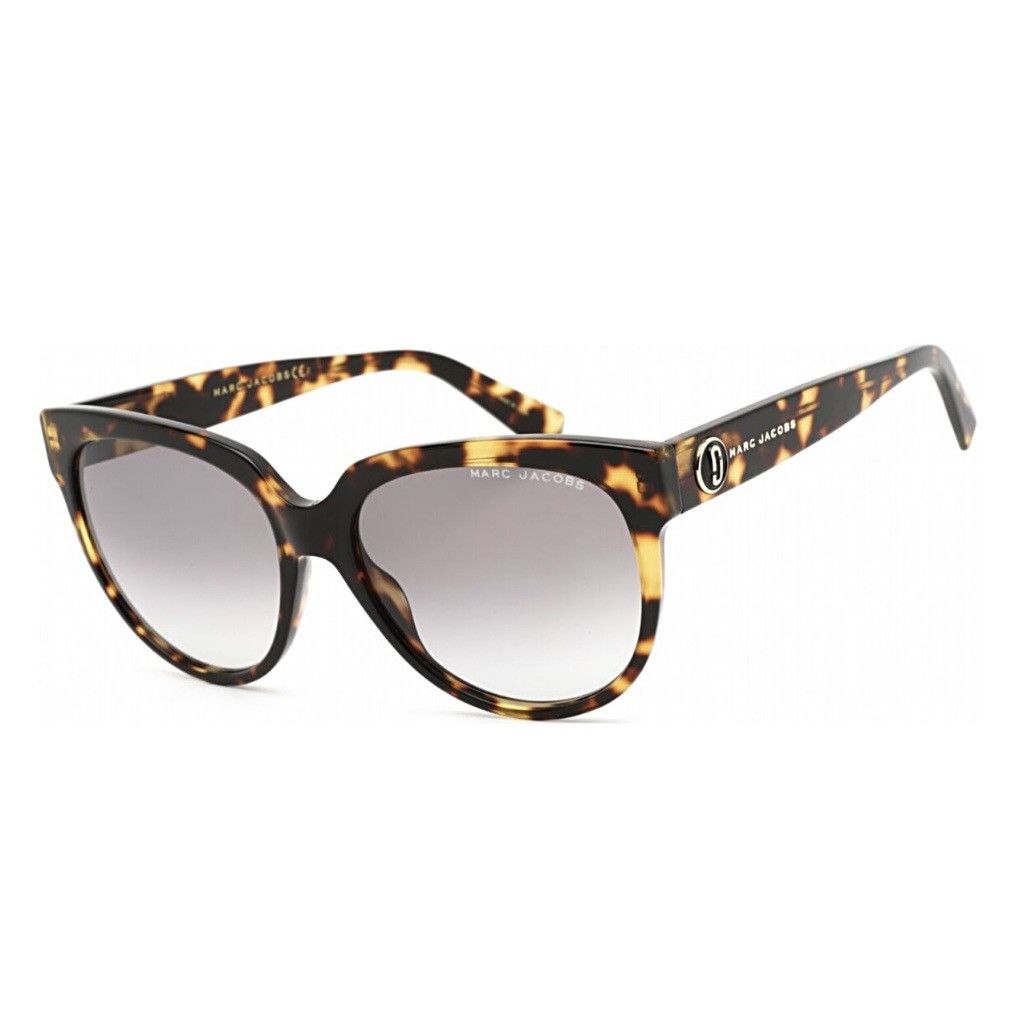 Marc Jacobs Marc Jacobs Havana Rounded Sunglasses Grey Gradient Lens Size ONE SIZE - 8 Thumbnail
