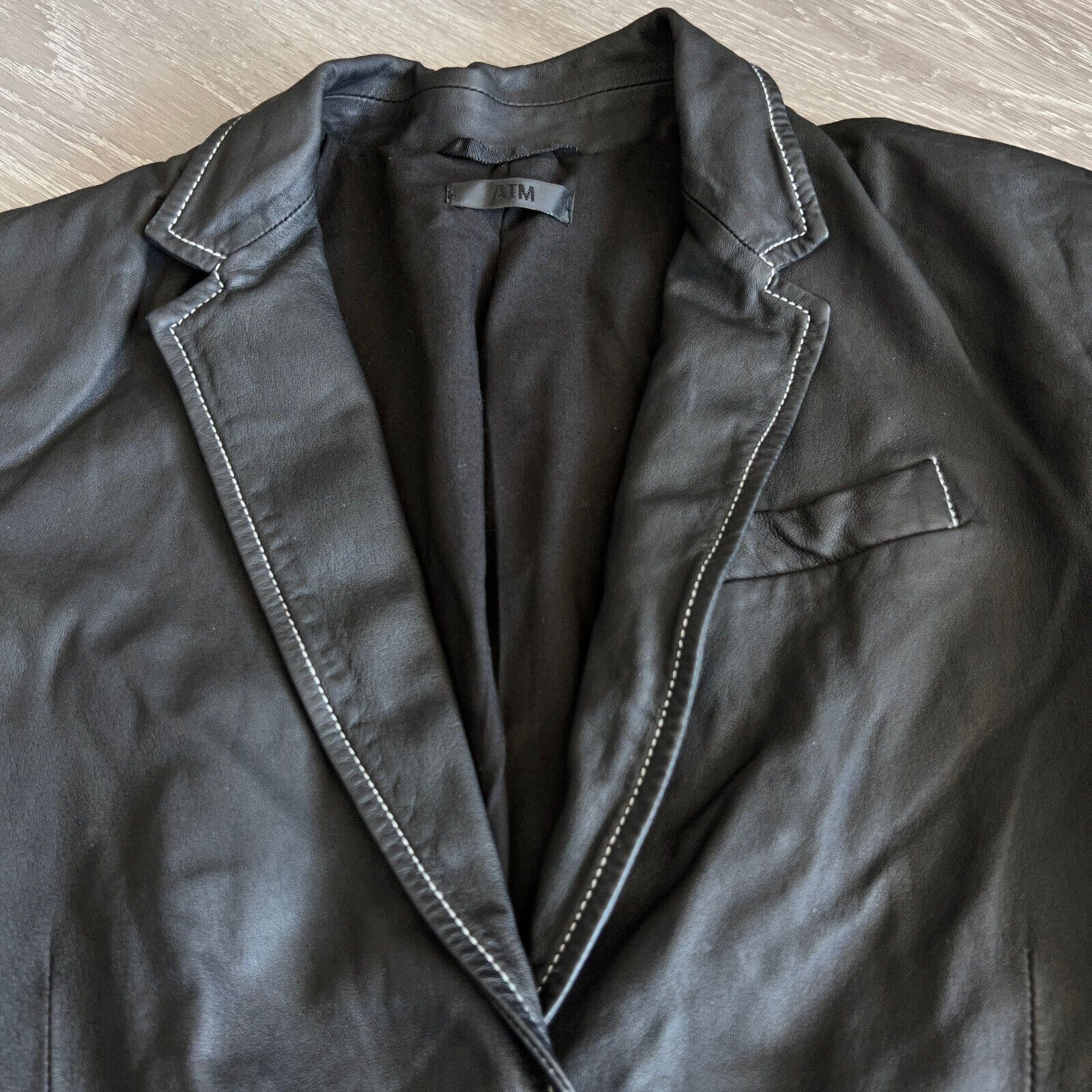 ATM ATM Anthony Thomas Melillo Leather Jacket Womens Sze 2 Black Size XS / US 0-2 / IT 36-38 - 12 Thumbnail