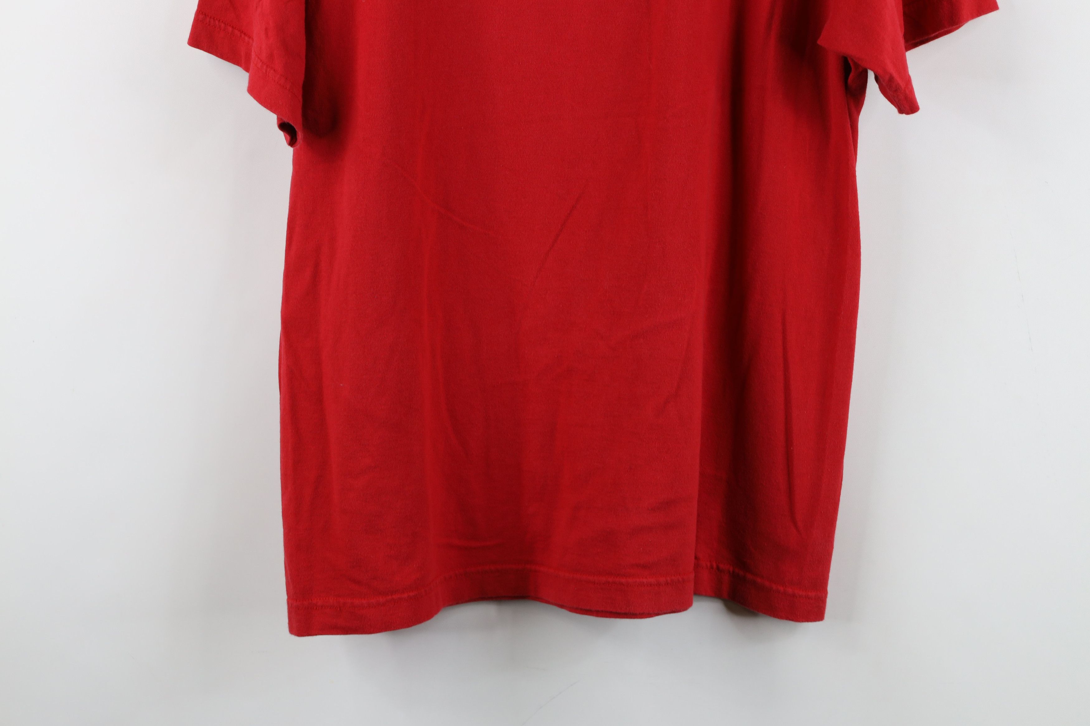 Vintage Vintage 90s Streetwear Giordano Short Sleeve T-Shirt Red Size US S / EU 44-46 / 1 - 13 Thumbnail