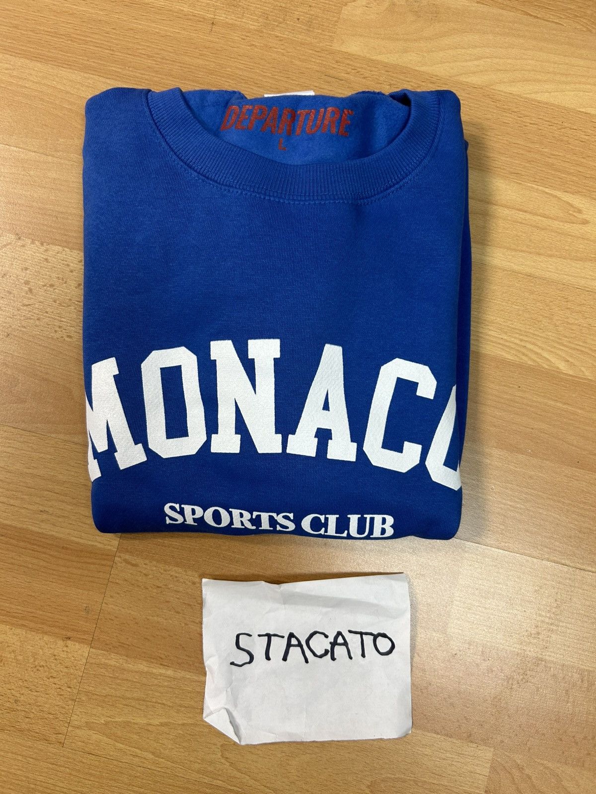 Other × Vintage Departure Monaco Crewneck Blue Large Size US L / EU 52-54 / 3 - 5 Thumbnail