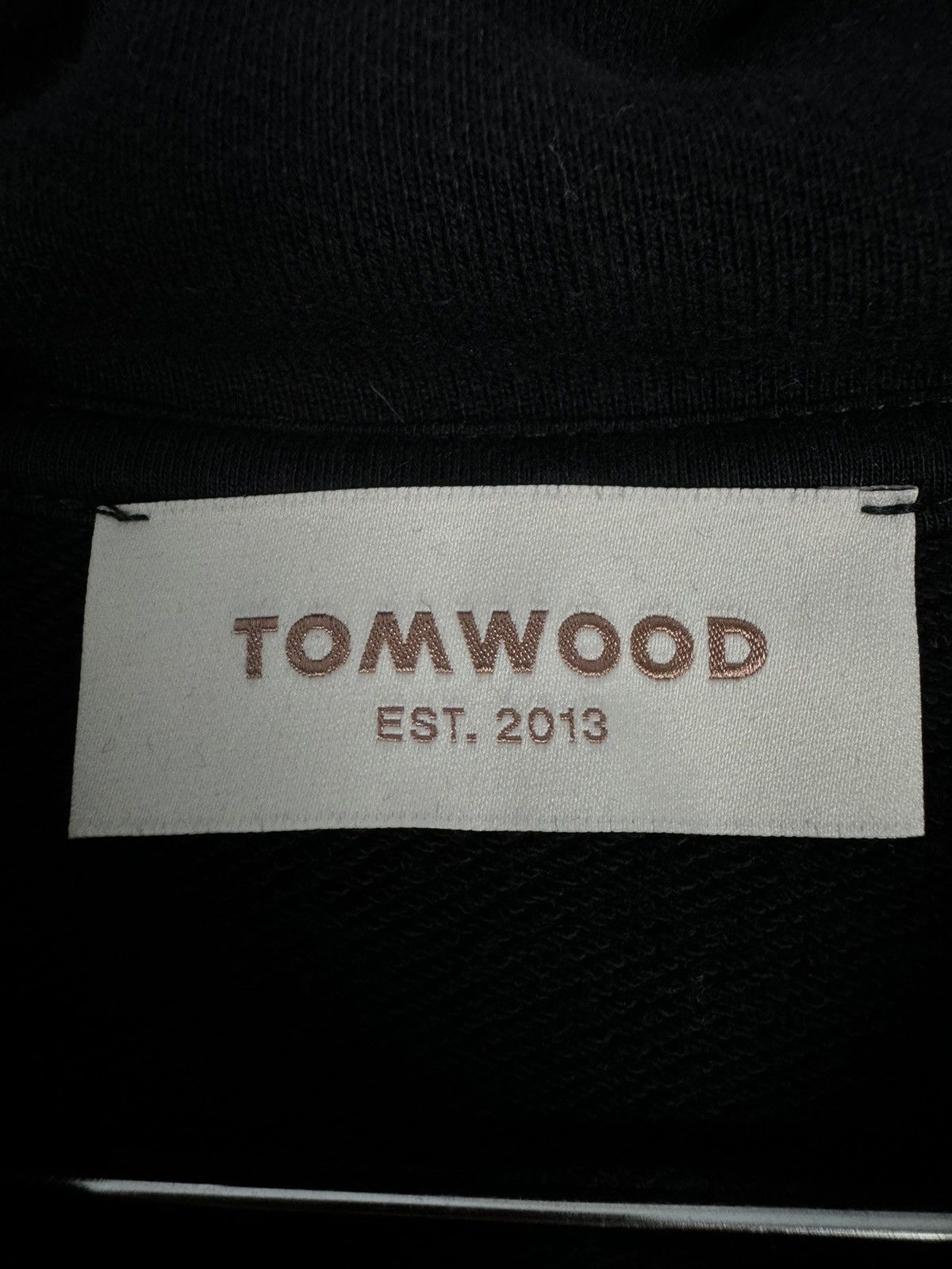 Designer Tom Wood Mira Heavy Weight Cotton Black Sweatshirt Hoodie Size US M / EU 48-50 / 2 - 10 Thumbnail