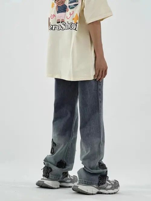 VIBE High street patch star straight jeans Size US 32 / EU 48 - 8 Thumbnail