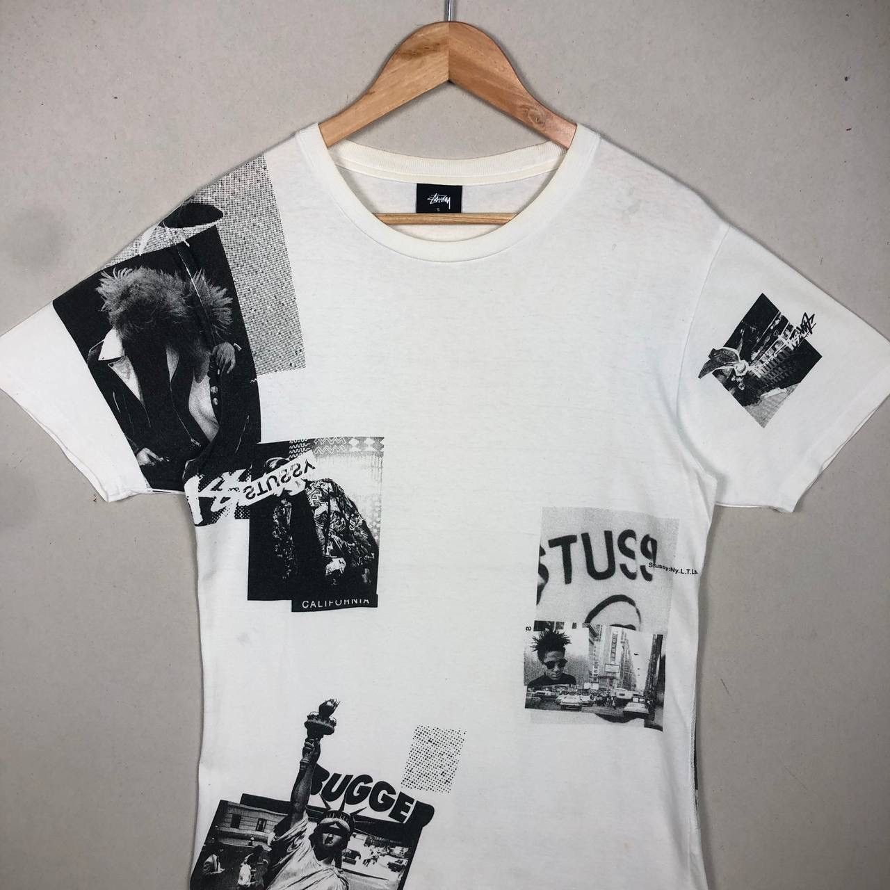 Stussy Vintage 90s Old Stussy Statue of Liberty Printed Tshirt Size US S / EU 44-46 / 1 - 3 Thumbnail