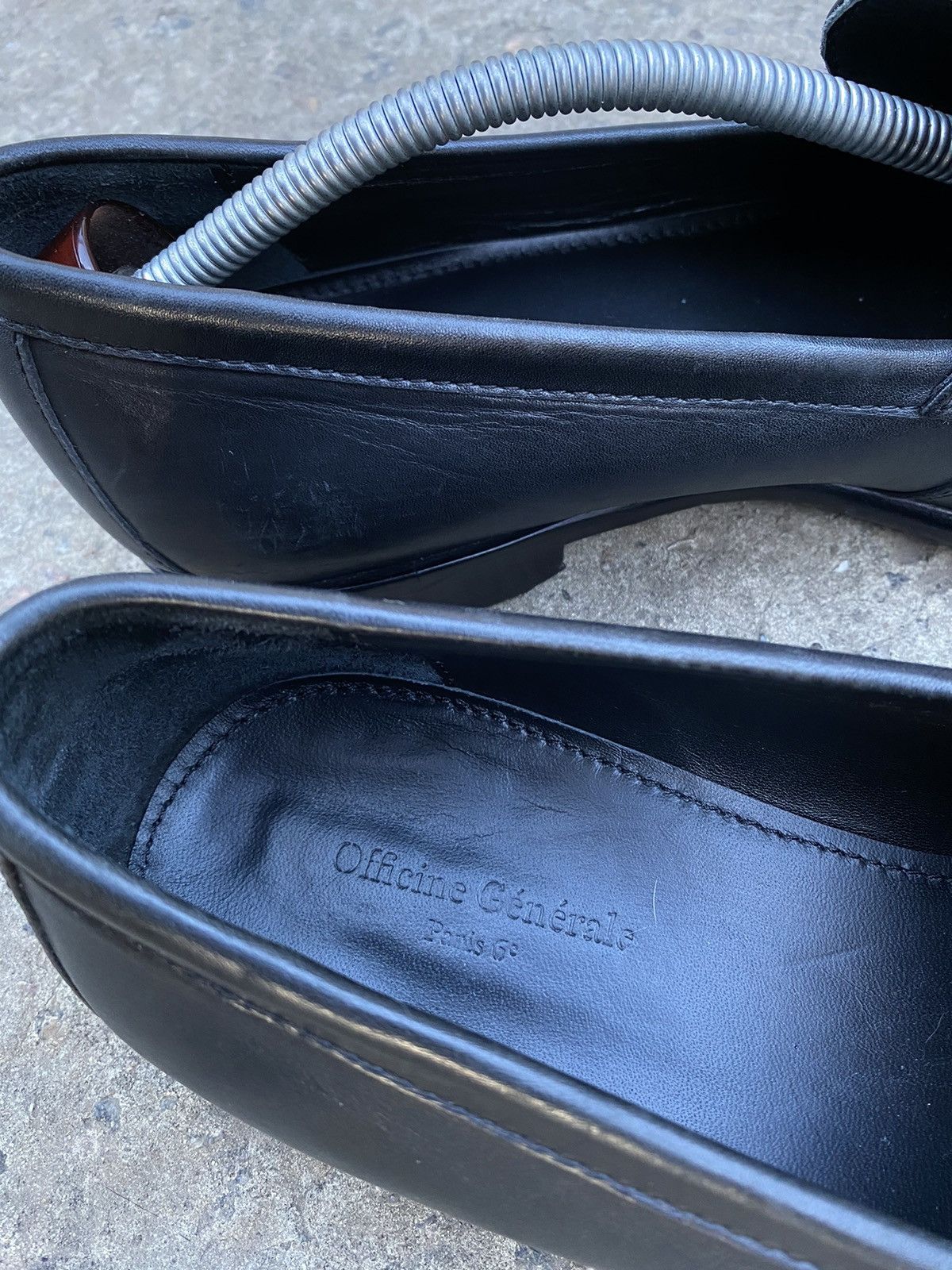 Officine Generale Officine Generale Black leather loafers size 43 Size US 9.5 / EU 42-43 - 10 Thumbnail