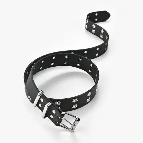 Handmade × Indigo Belts Buckle Pin Belt Pu Leather Size ONE SIZE - 4 Thumbnail
