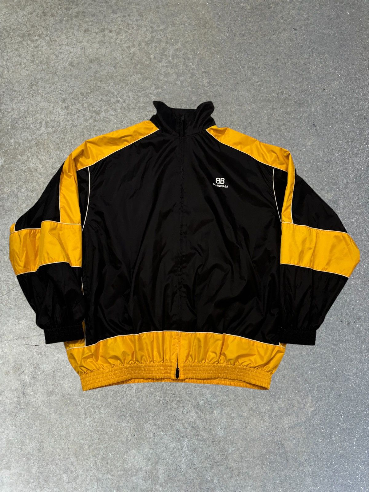 Balenciaga Balenciaga nylon track jacket BB Grailed