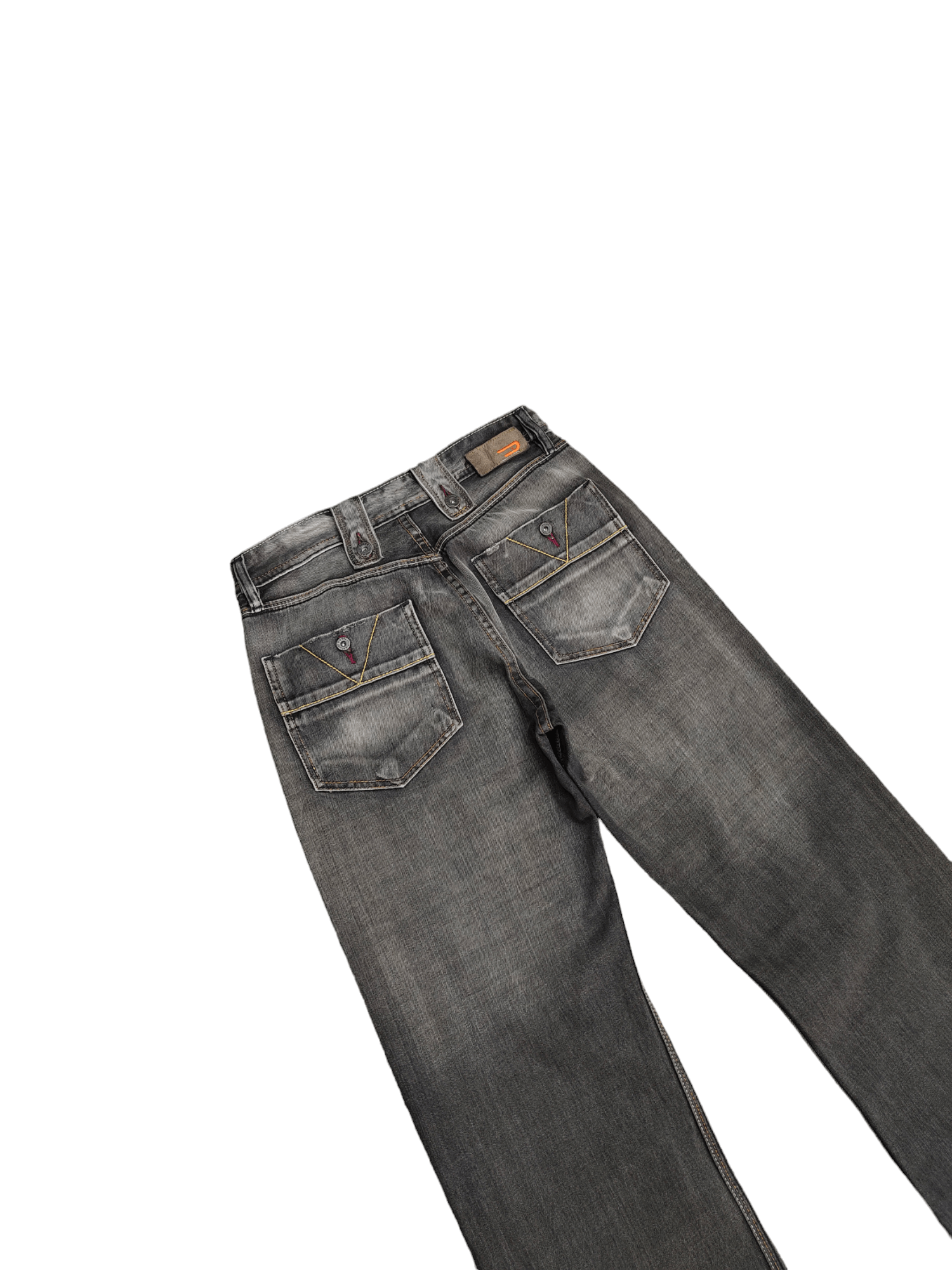 Diesel Wide Leg Jeans Diesel Stone Wash Denim Loose Y2k Streetwear Size US 31 - 7 Thumbnail