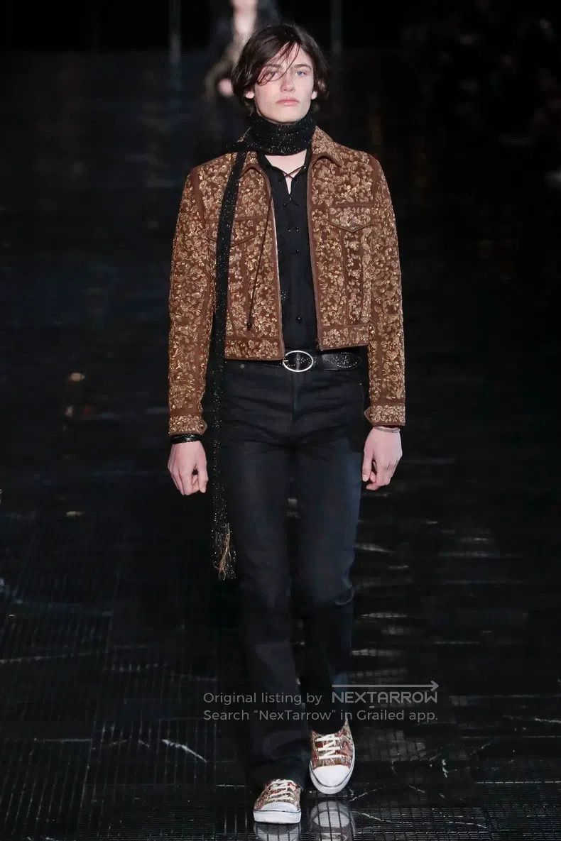 Saint Laurent Paris Saint Laurent Paris size 90 Western Sunflower Studs Oval R Size ONE SIZE - 7 Thumbnail