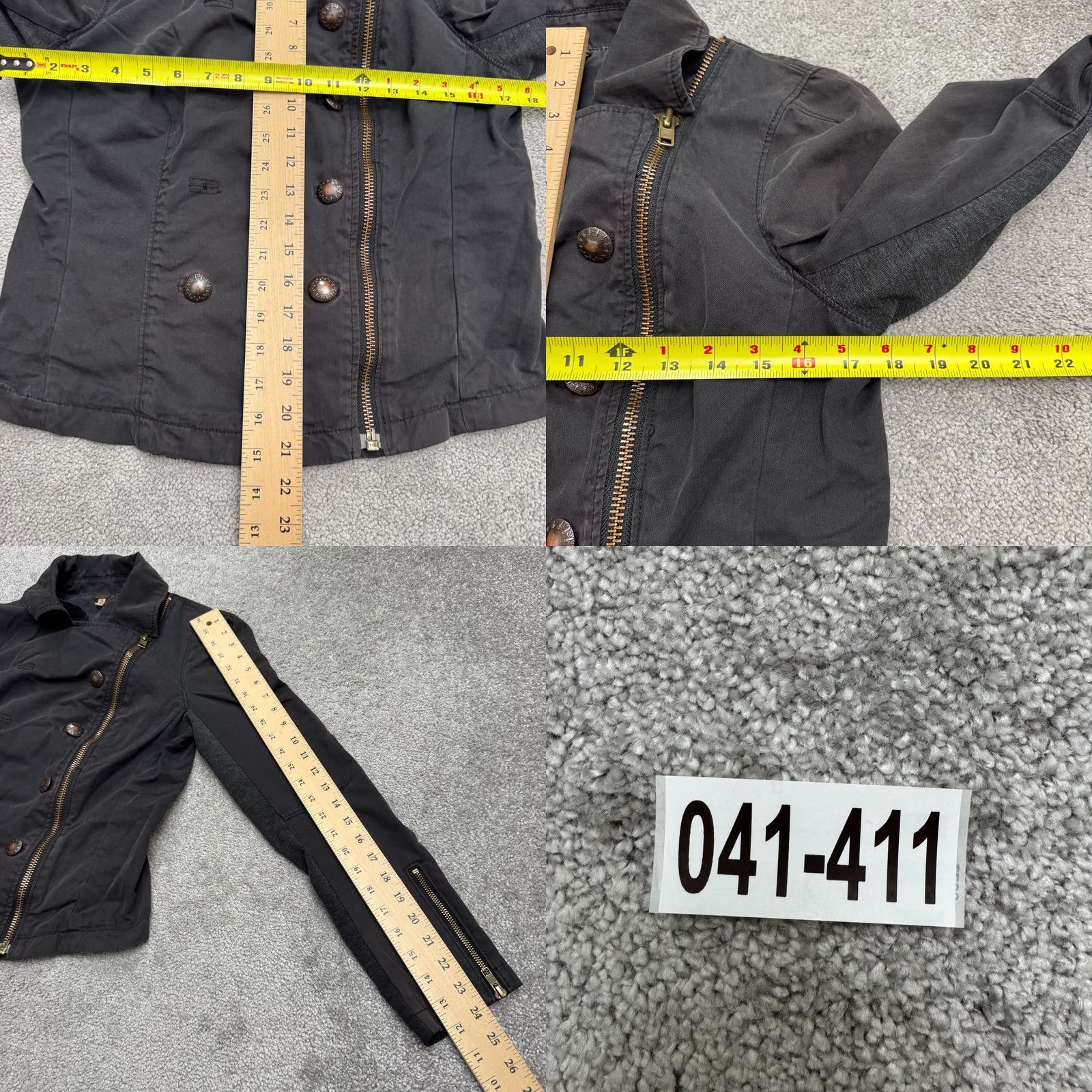 Free People Free People Jacket Shirt Womens 10 Black Full Zip Motorcycle Zip Pocket Casual Streetwear 10 Womens Size L / US 10 / IT 46 - 9 Thumbnail