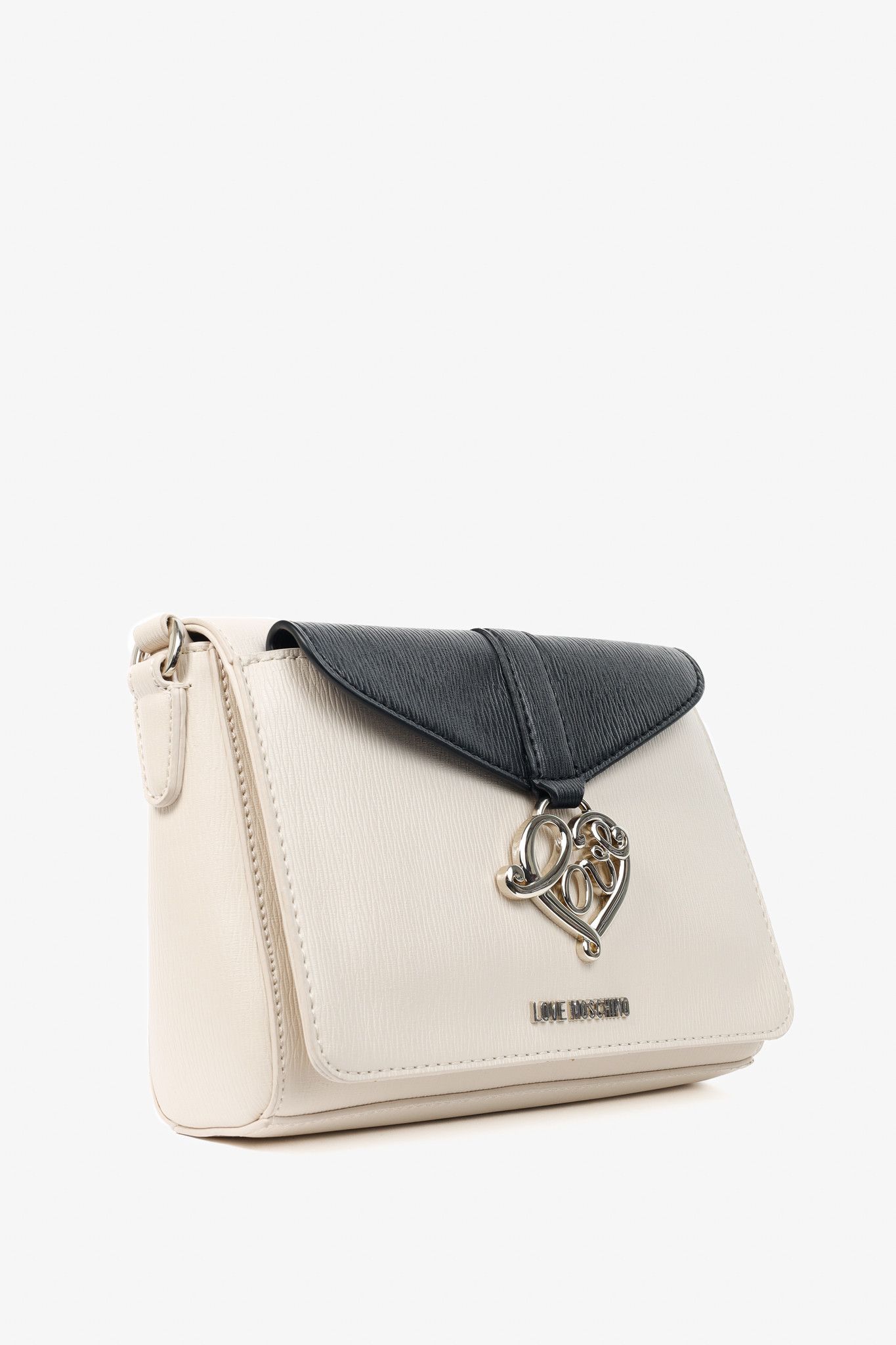 Love Moschino Love Moschino Cream Vegan-Leather Heart-Logo Shoulder Bag Size ONE SIZE - 2 Thumbnail