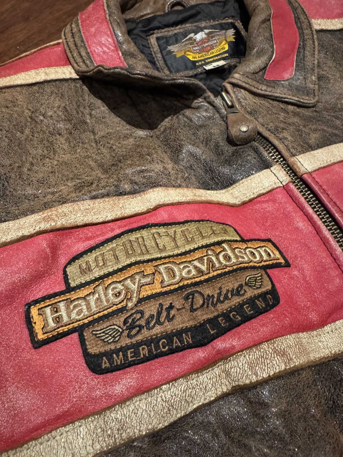 Harley Davidson VINTAGE HARLEY DAVIDSON SHEEPSKIN LEATHER JACKET C-OS1957 Size US M / EU 48-50 / 2 - 4 Thumbnail