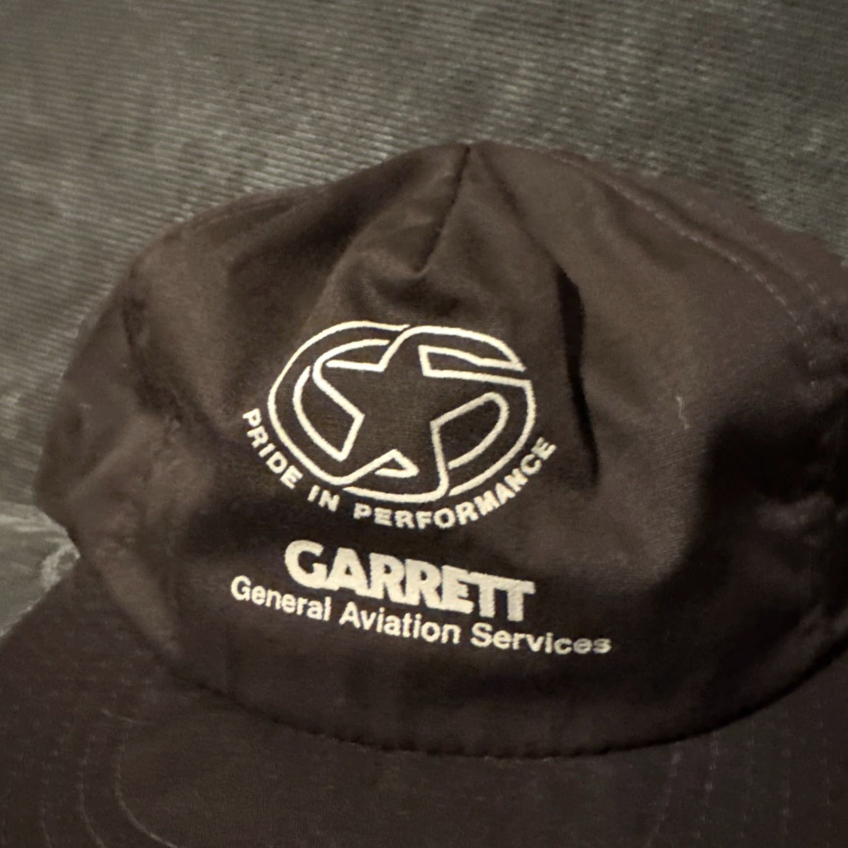 Vintage VINTAGE Garrett Aviation Aircraft Brown Strapback Hat Cap 80s Unbranded Men One Size Baseball Cap Size ONE SIZE - 2 Thumbnail