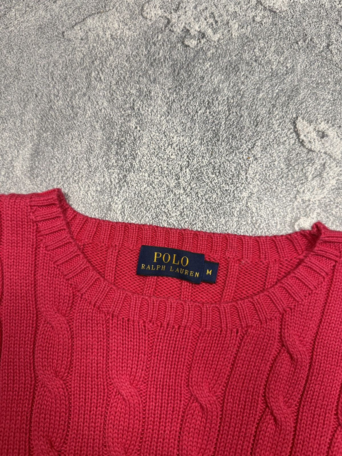 Kanye West Kanye West Pink Ralph Lauren Cable Knit Sweater Size M / US 6-8 / IT 42-44 - 7 Thumbnail