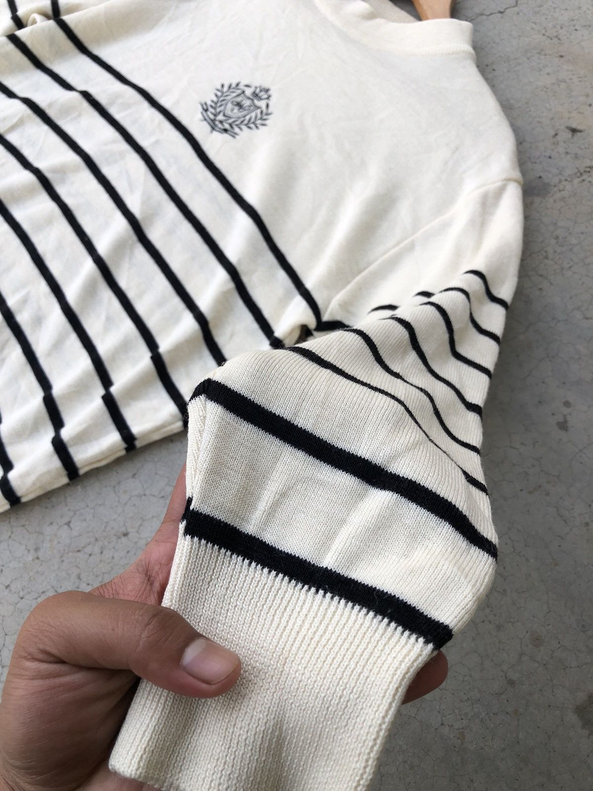 Aran Isles Knitwear 🔴Japanesebrand Unbrand Knitsweater Memeri Stripe Size US M / EU 48-50 / 2 - 4 Thumbnail