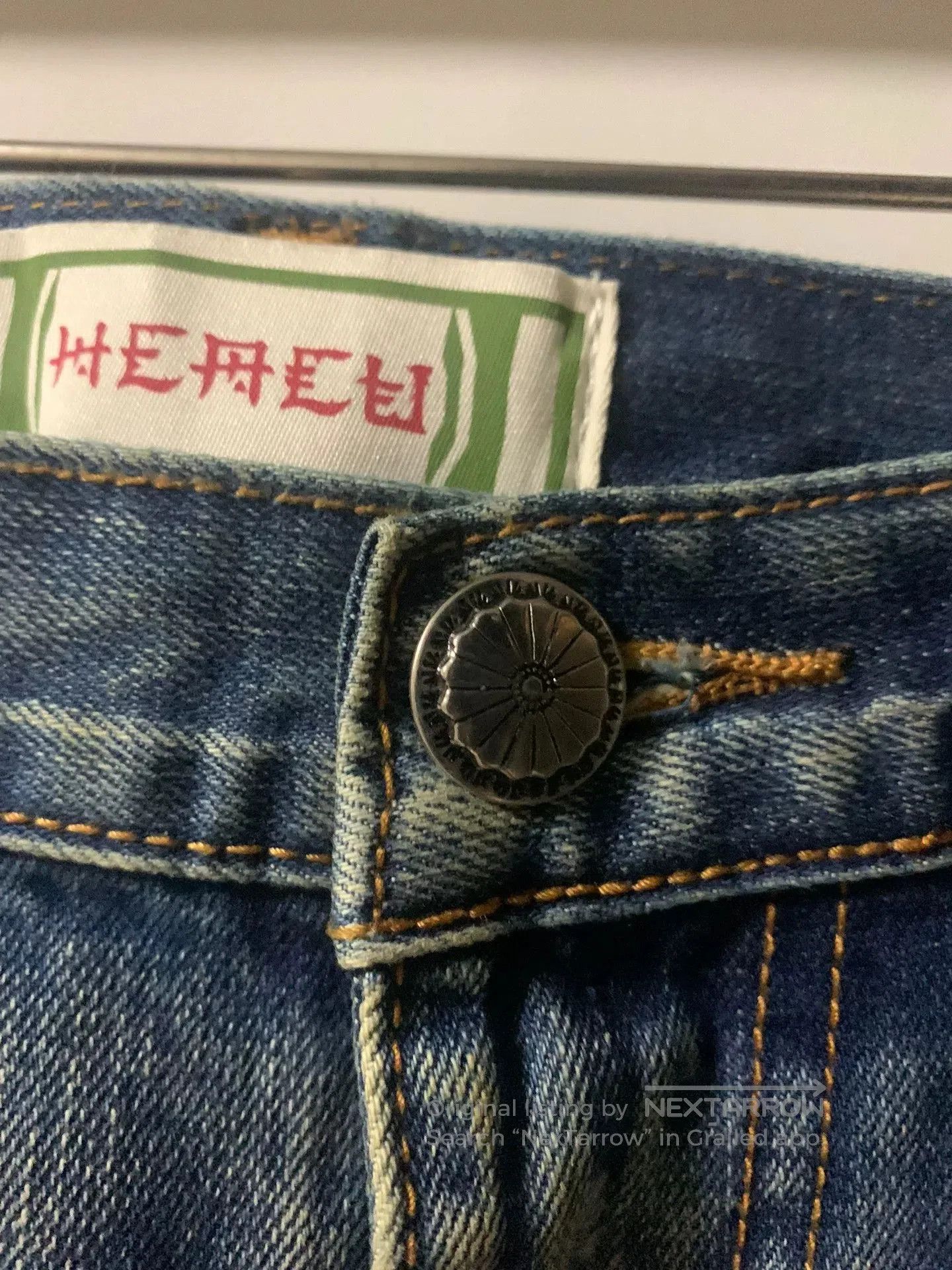 CLOT HEA ACU Distressed Raw Denim Jeans. Size US 32 / EU 48 - 4 Thumbnail
