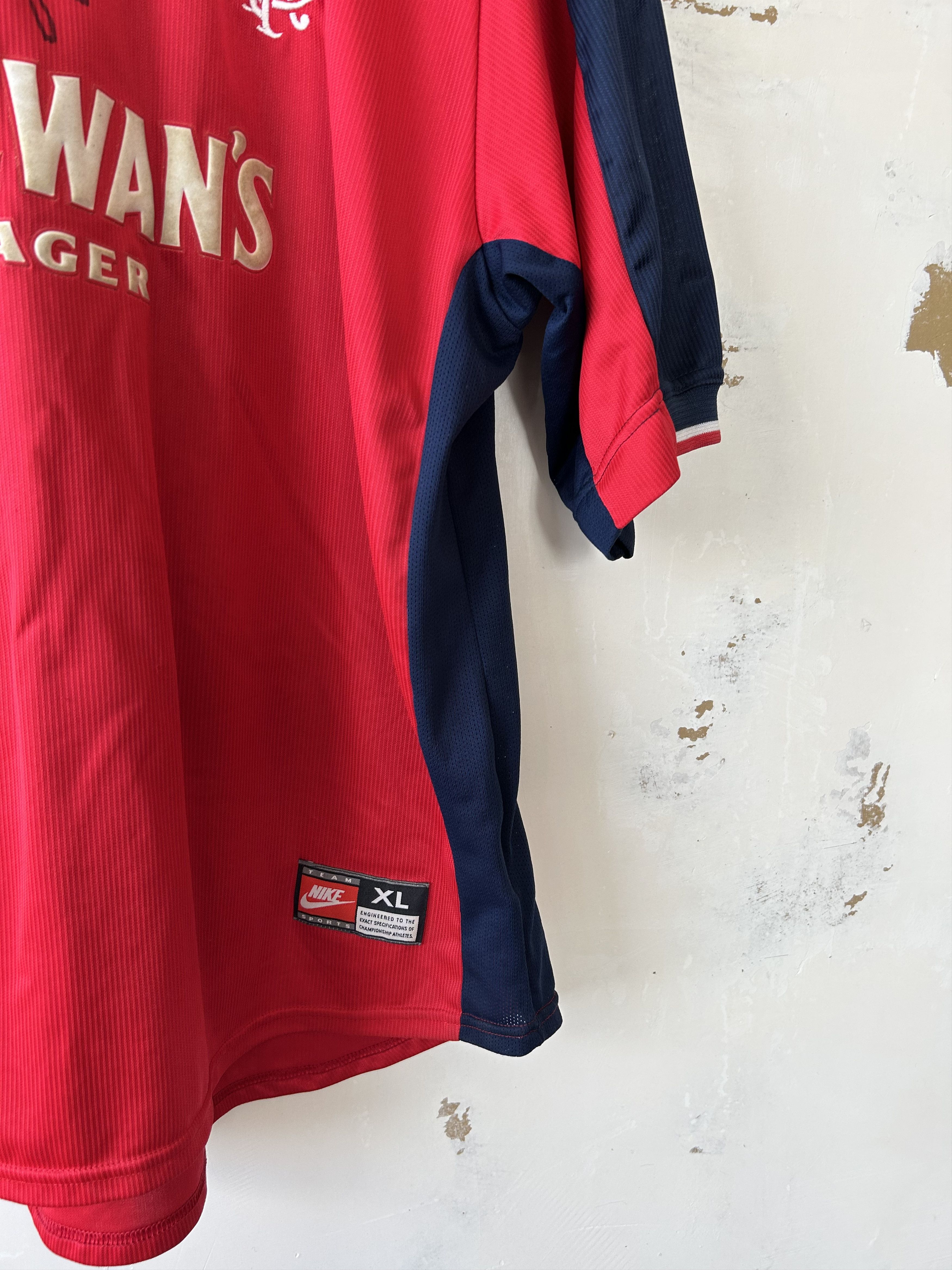 Nike Glasgow Rangers 1998 1999 Shirt Soccer Jersey Nike Vintage Size US XL / EU 56 / 4 - 4 Thumbnail