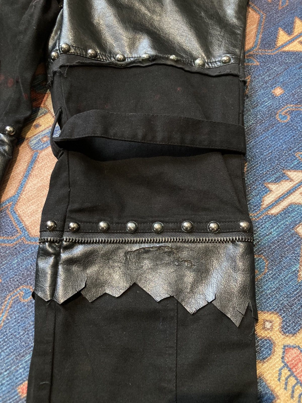 Sex Pot ReVeNGe Sex Revenge Revenge Bondage Punk Pants patchwork Leather Size US 30 / EU 46 - 16 Thumbnail