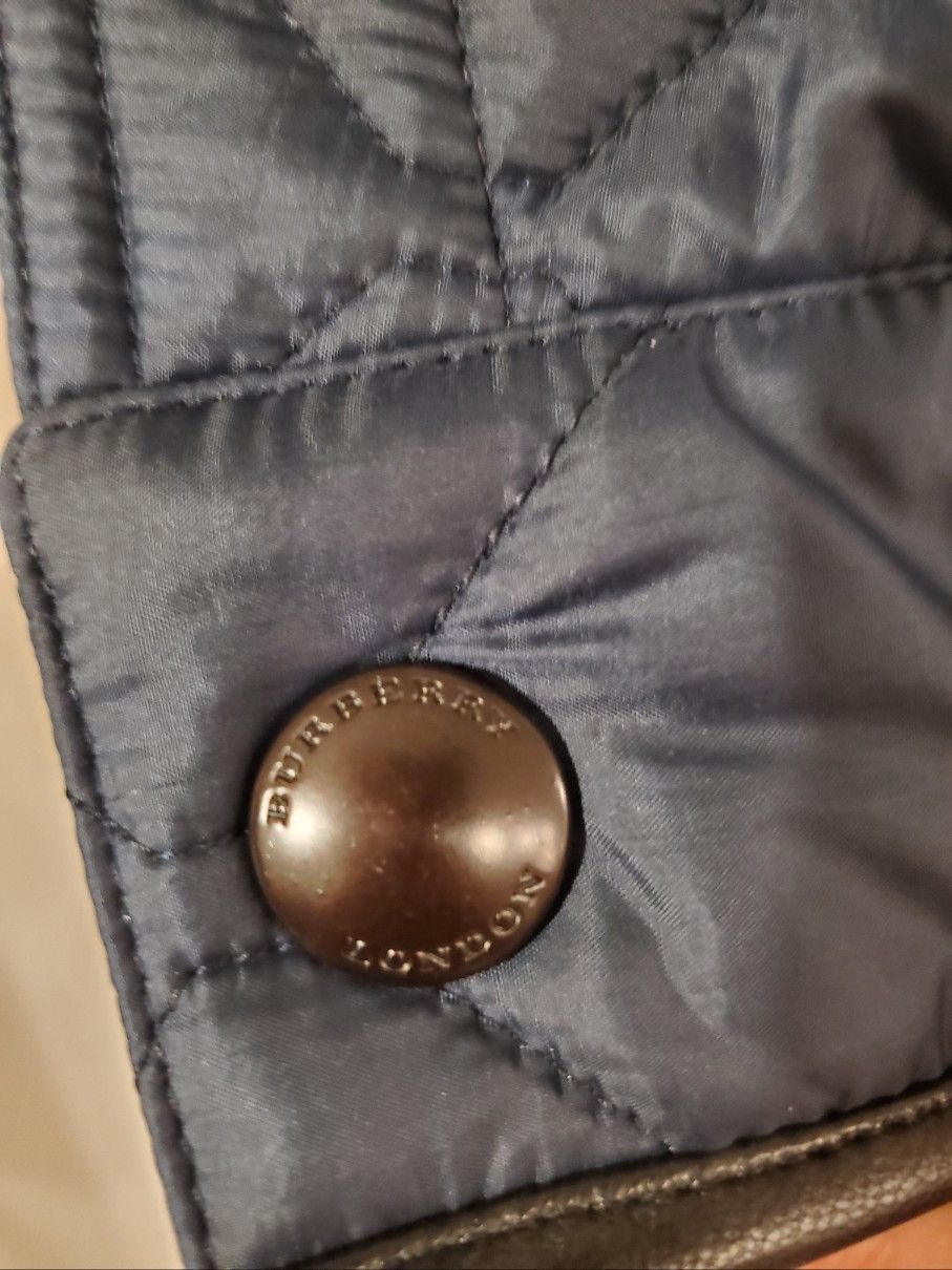 Burberry Burberry London Leather-trimmed Quilted Jacket Sz. 50 Size US M / EU 48-50 / 2 - 8 Thumbnail