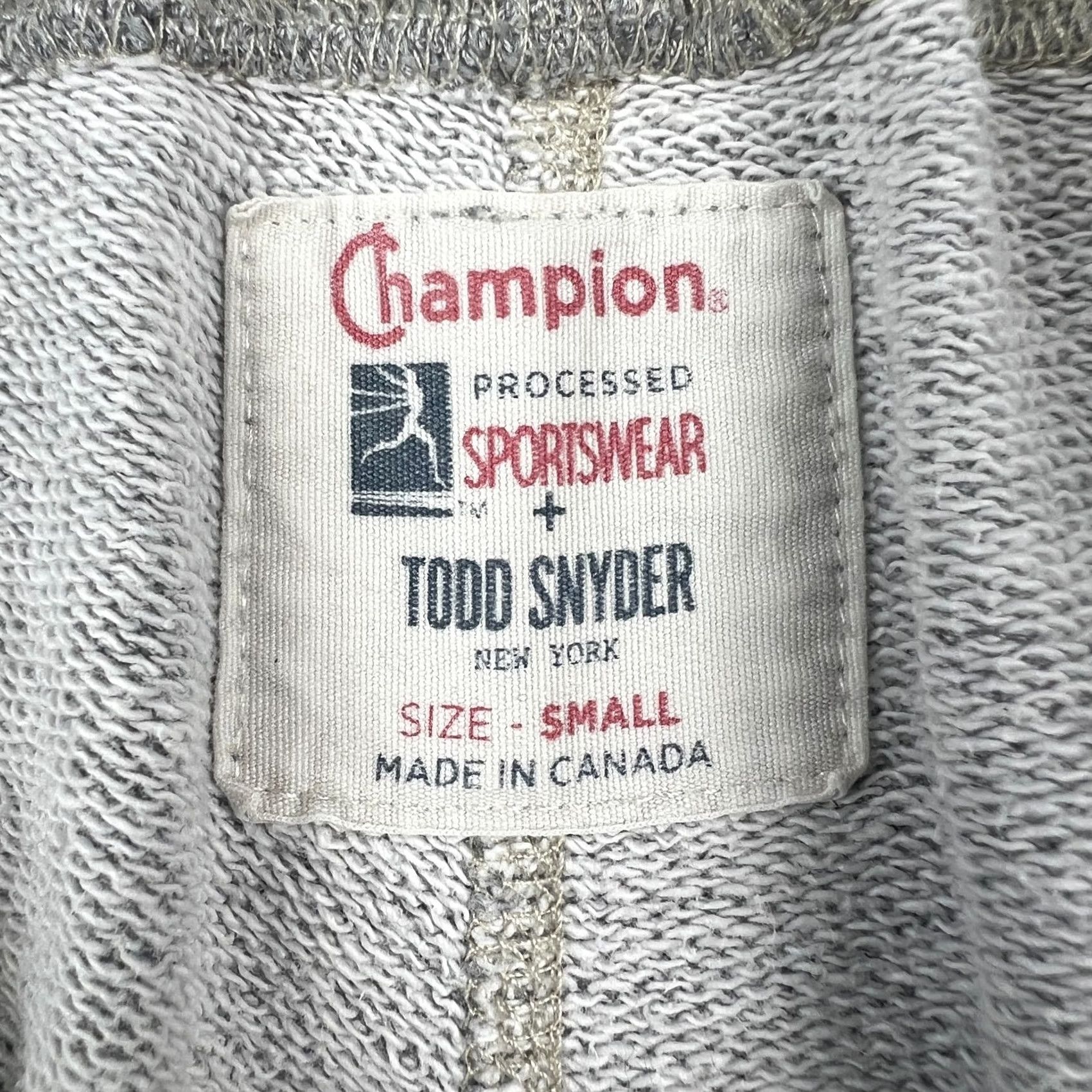 Todd Snyder Todd Snyder x Champion Jogger Sweatpants Mens Small Grey Fleece Drawstring Size US 29 - 3 Thumbnail