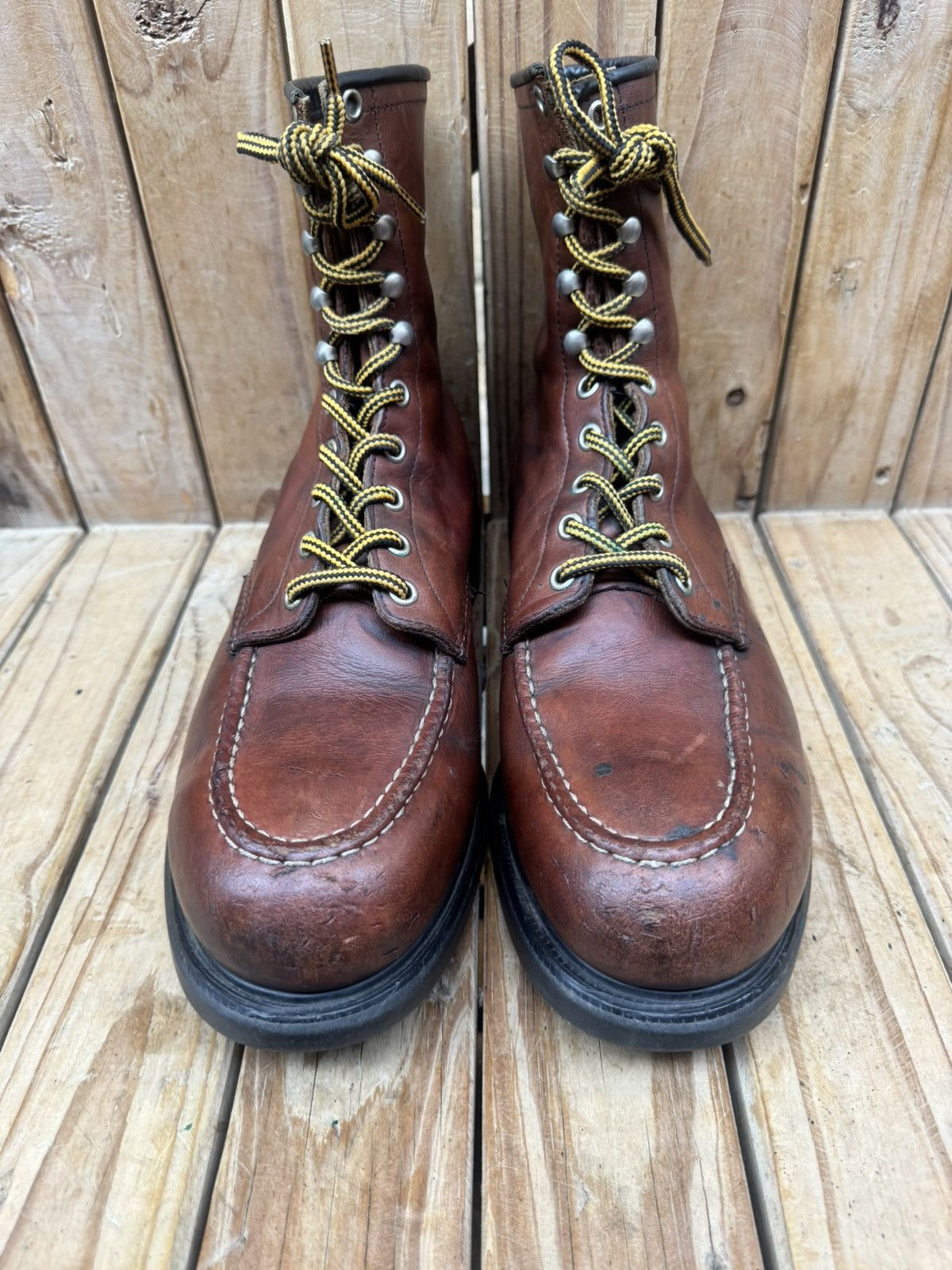 Red Wing Red Wing Steel toe work&Safety brown leather boots US 11 EEE Size US 11 / EU 44 - 2 Thumbnail