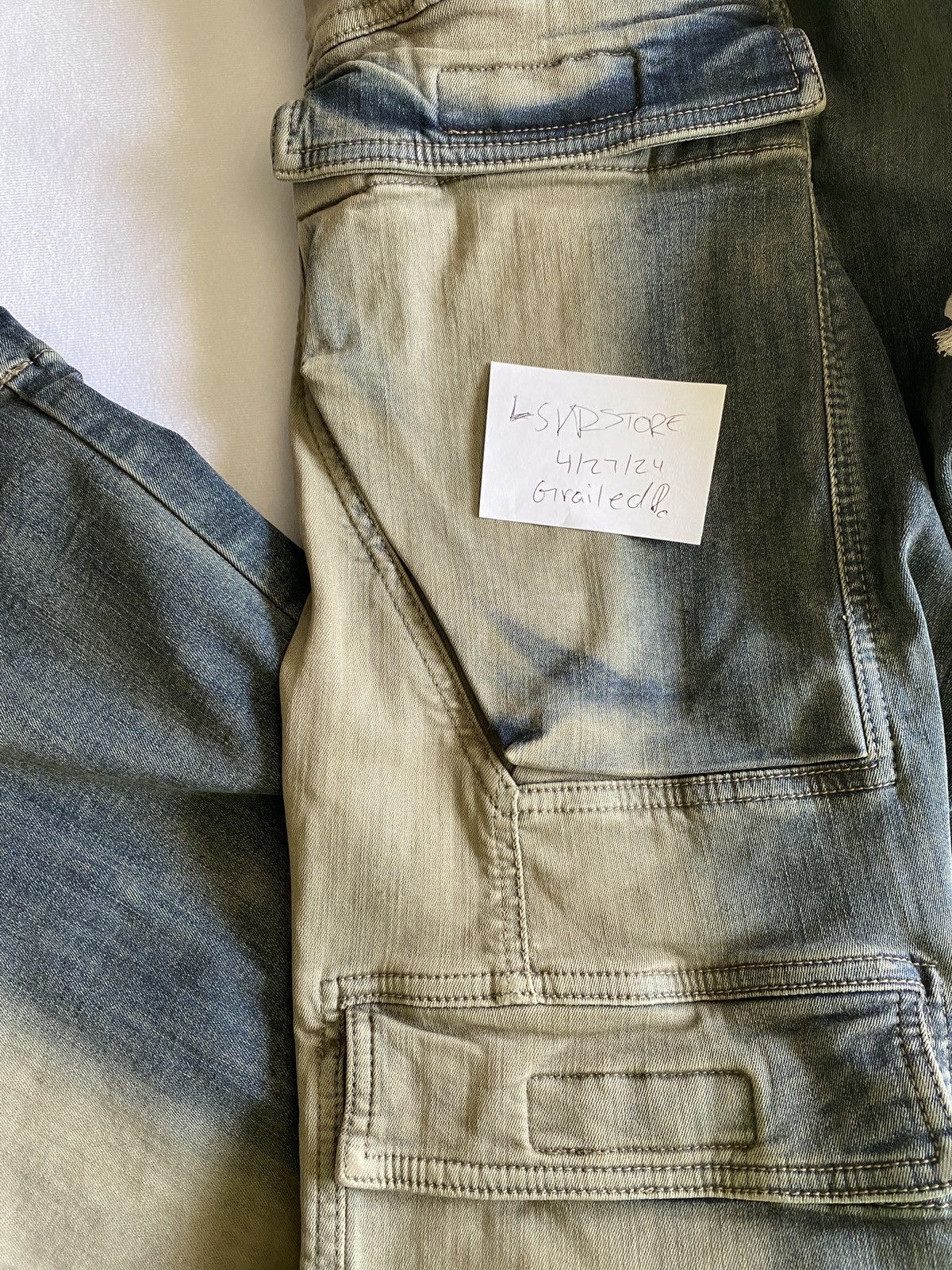 Rick Owens Rick Owens Double Cargo Jumbo Belas EDFU23 Mineral Pearl 48 Size US 32 / EU 48 - 14 Thumbnail